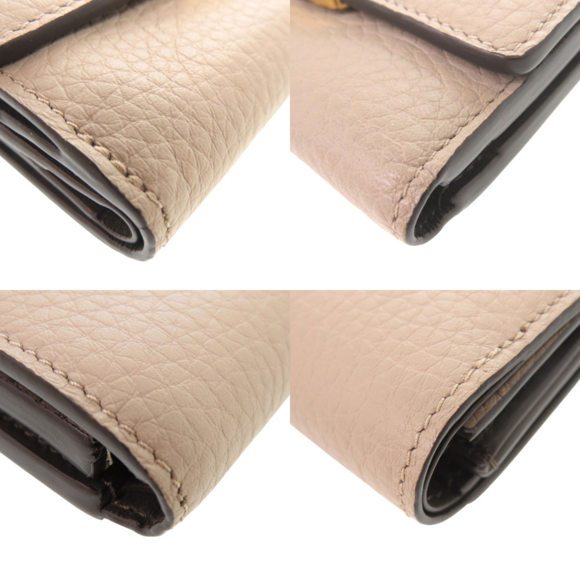 Louis Vuitton Galle Leather Wallet (Tri-Fold) (Pre-Owned)