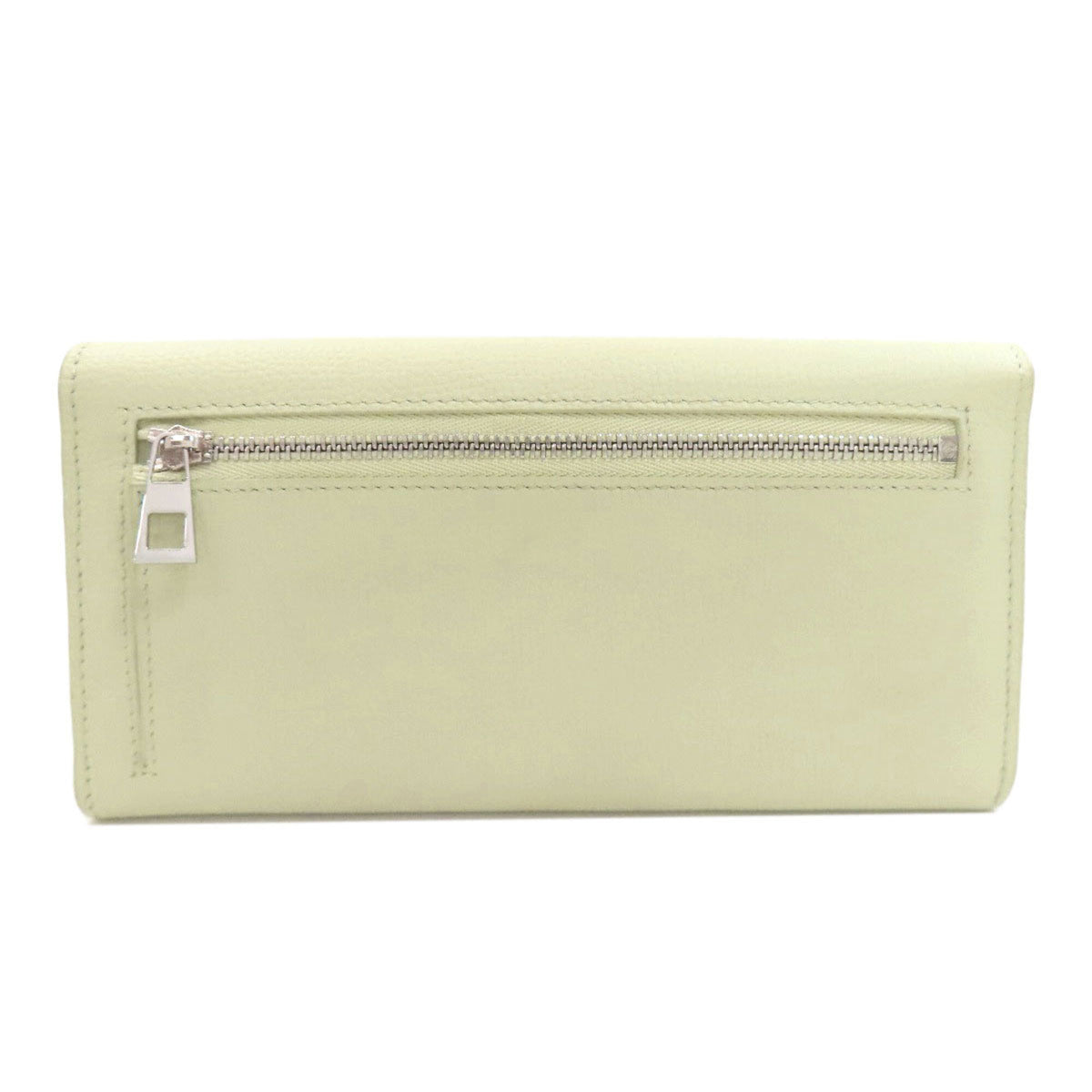 Loewe Light Green Leather Long Wallet (Bi-Fold) (Pre-Owned)