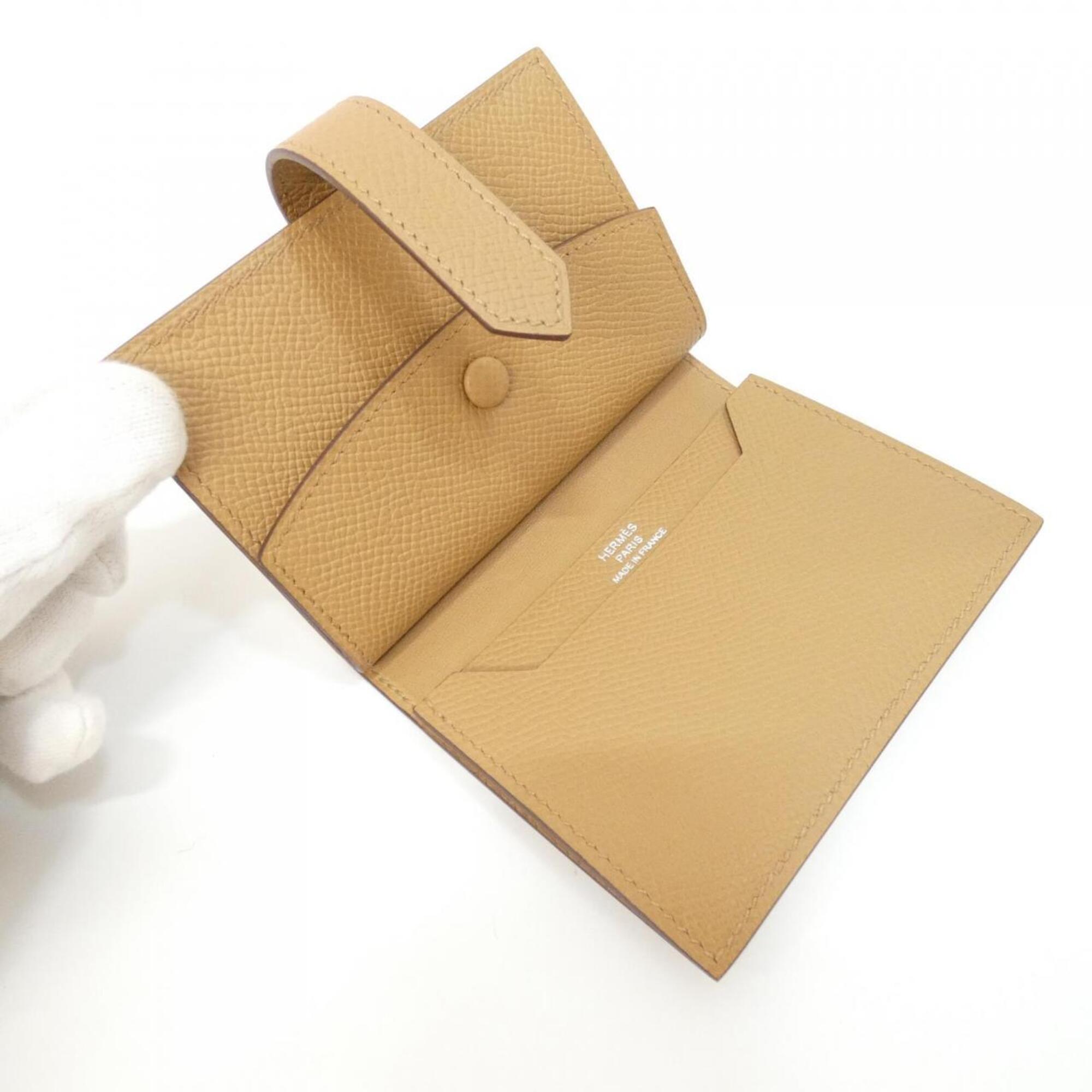 Hermes Biscuit Brown Epsom Leather Wallet (Bi-Fold) (Pre-Owned)