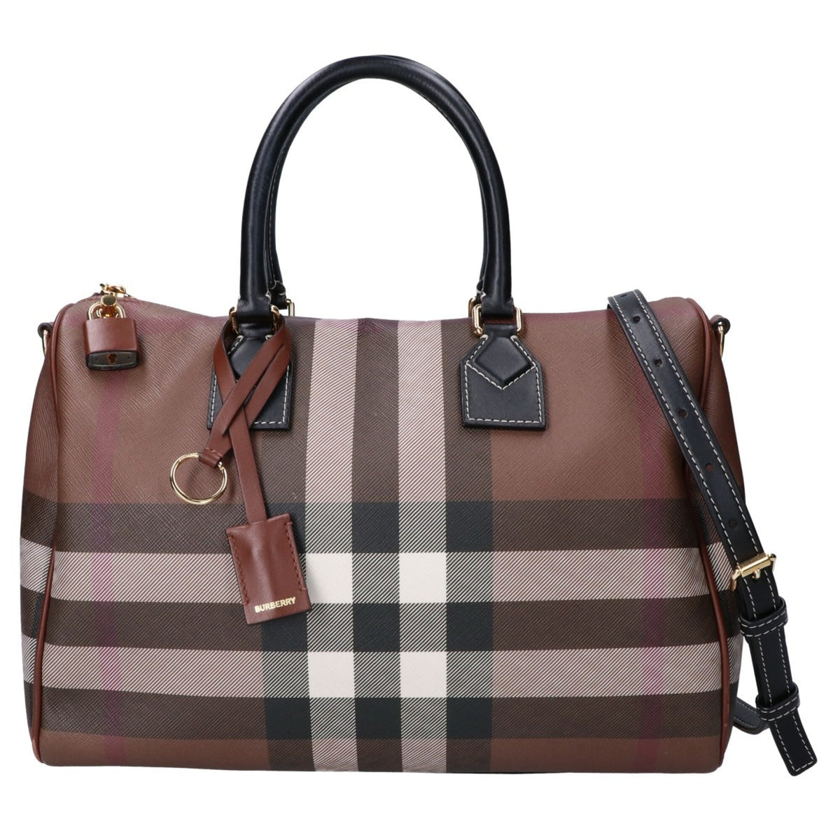 Burberry Brown Pvc Handbag (Pre-Owned)