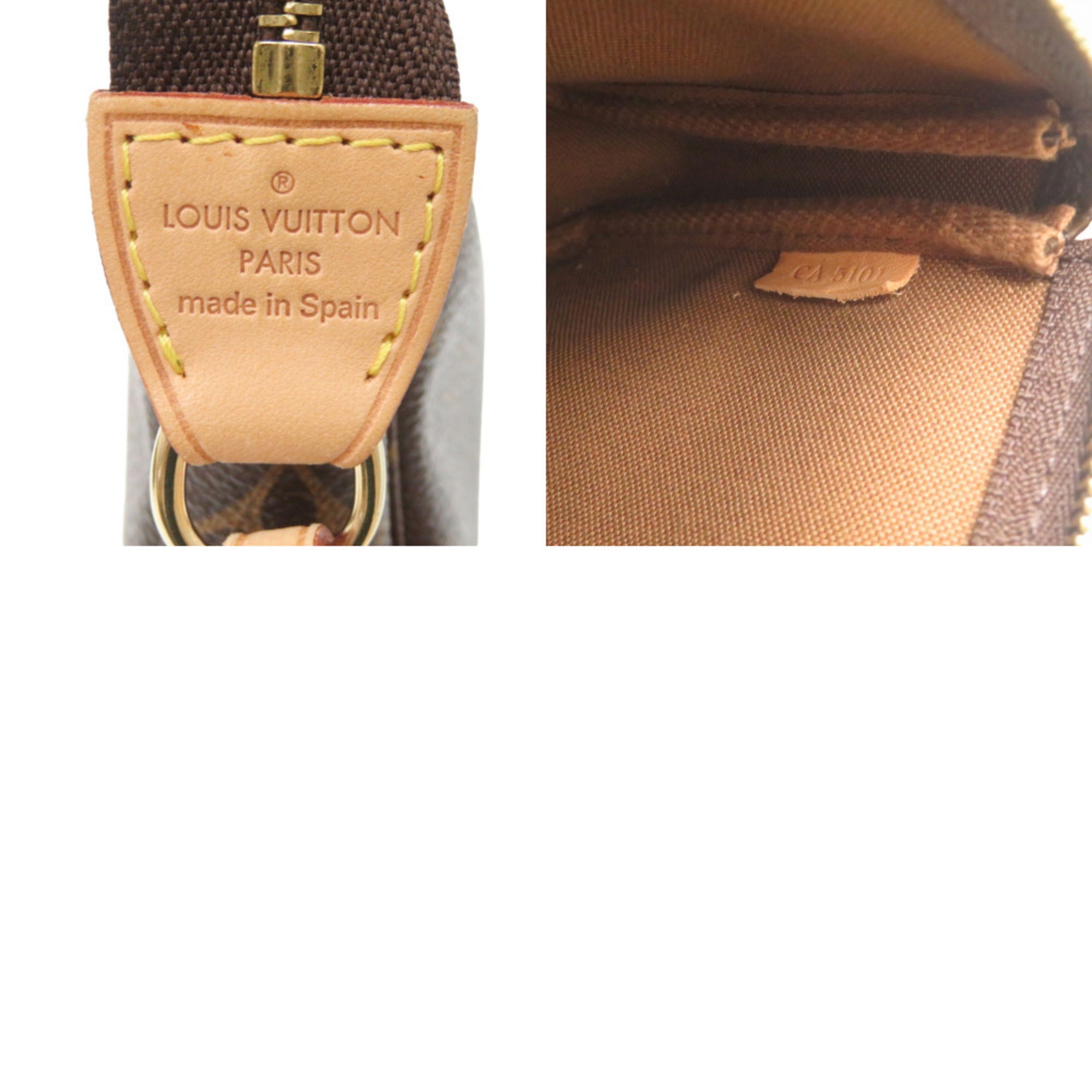 Louis Vuitton Brown Monogram Monogram Handbag Pochette Pouch (Pre-Owned)