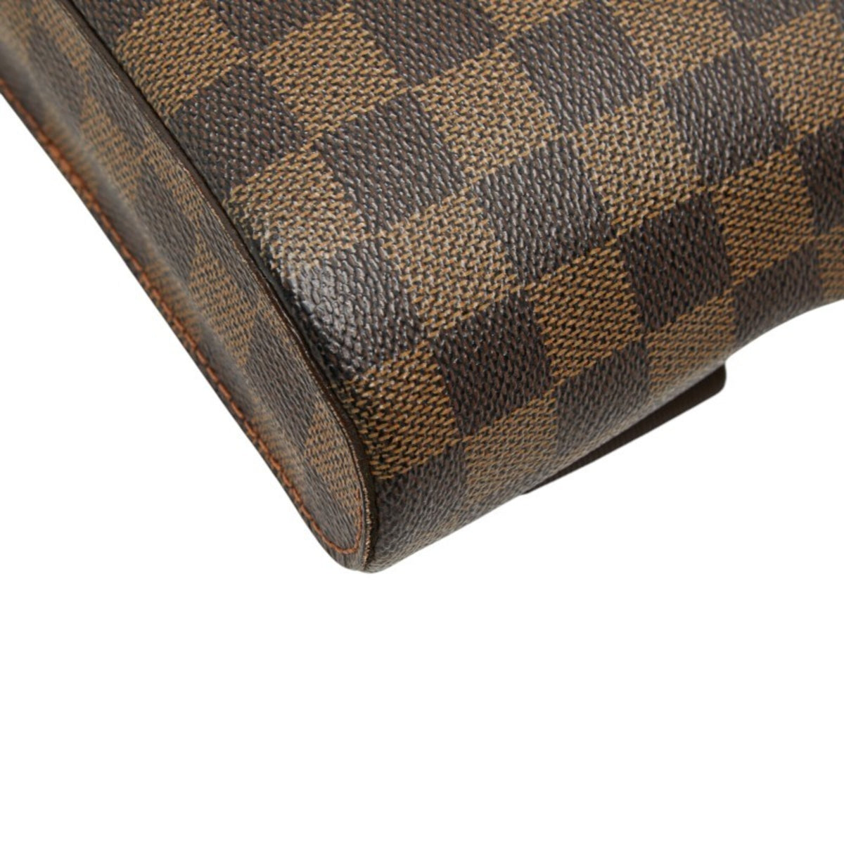 Louis Vuitton Damier Brown Pvc Leather Sling Bag (Pre-Owned)