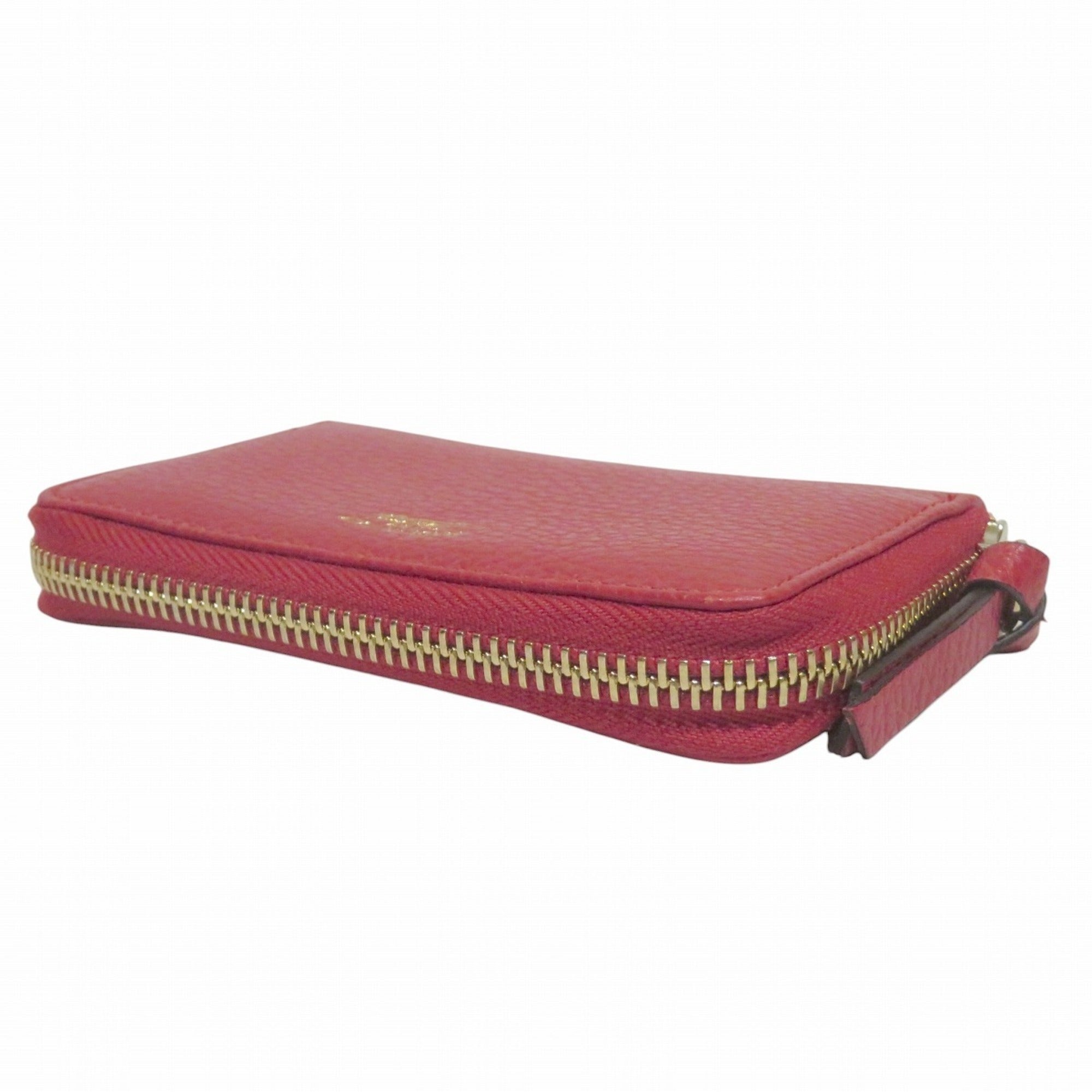 Gucci Red Color Leather Coin Purse/Coin Case (Pre-Owned)