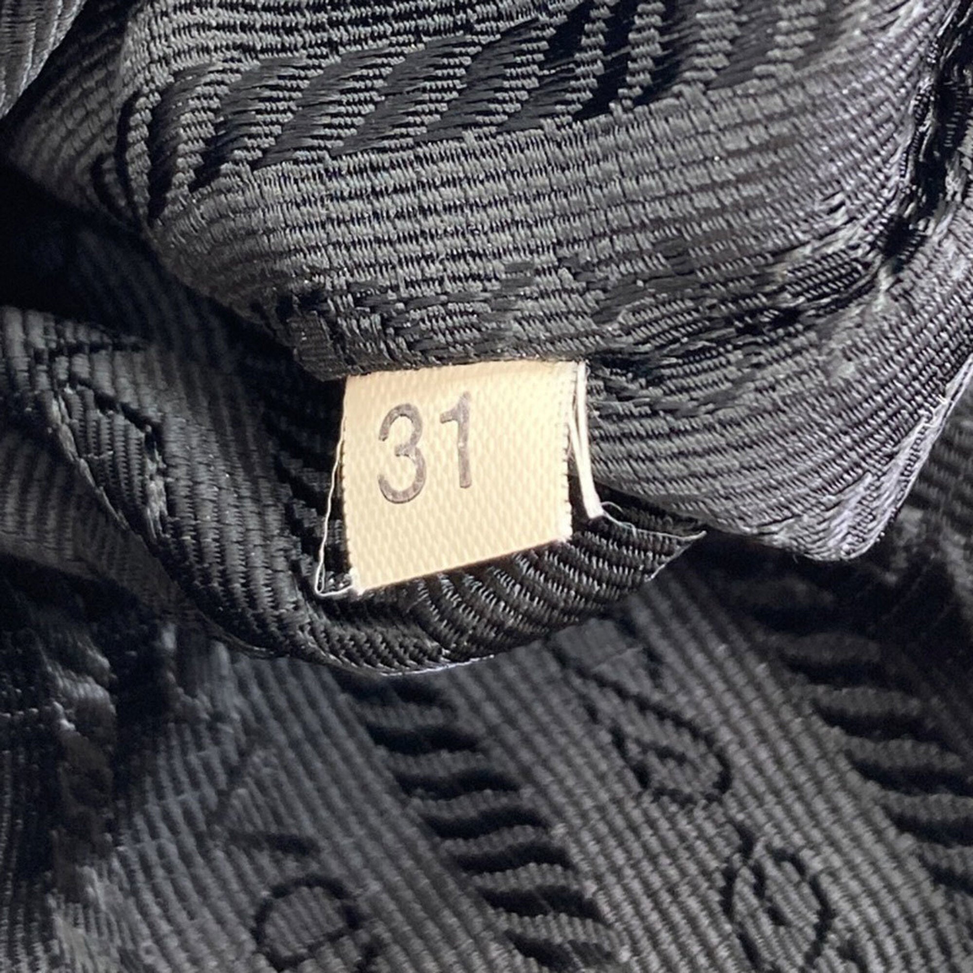 Prada Black Nylon Leather Handbag (Pre-Owned)
