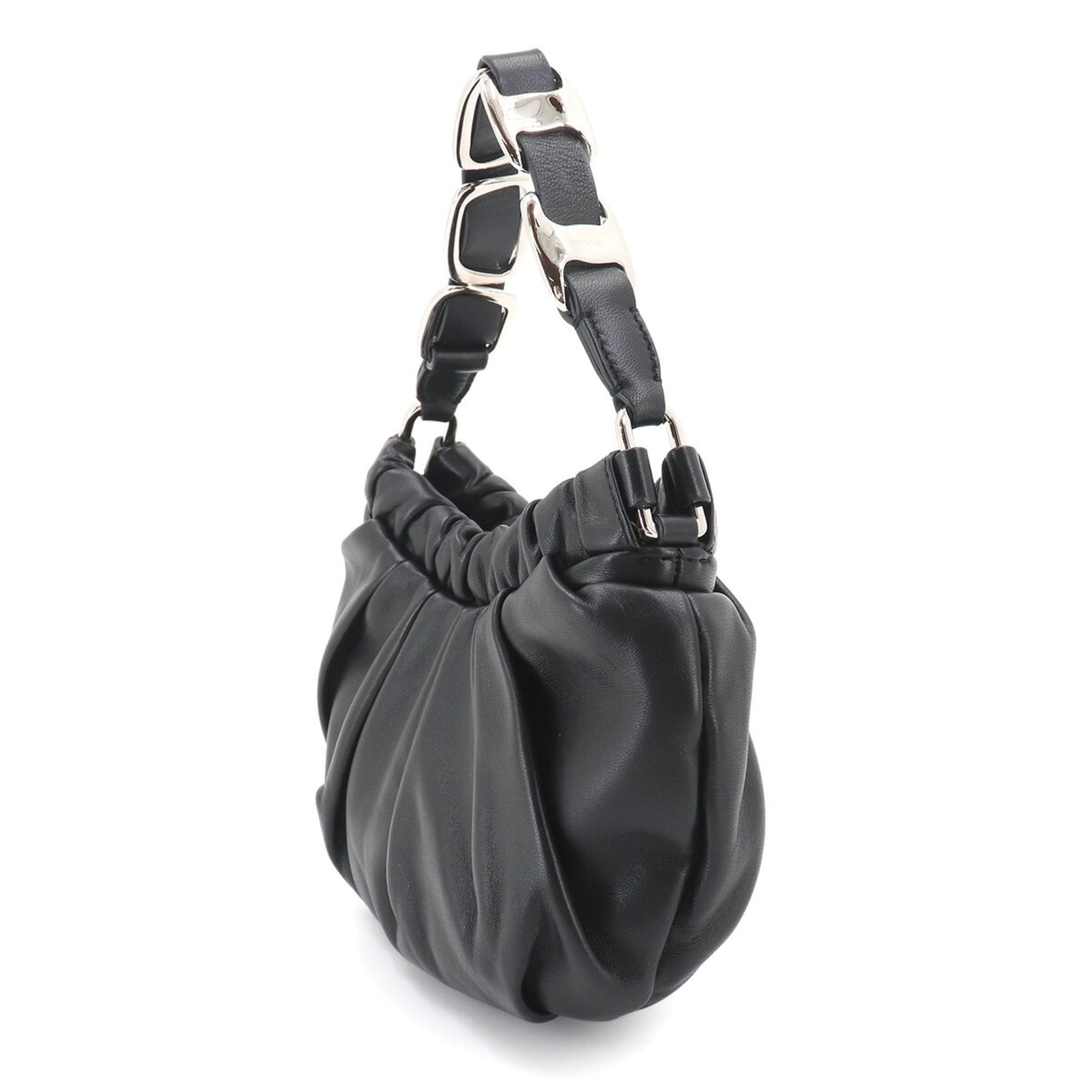 Salvatore Ferragamo Black Leather Handbag (Pre-Owned)