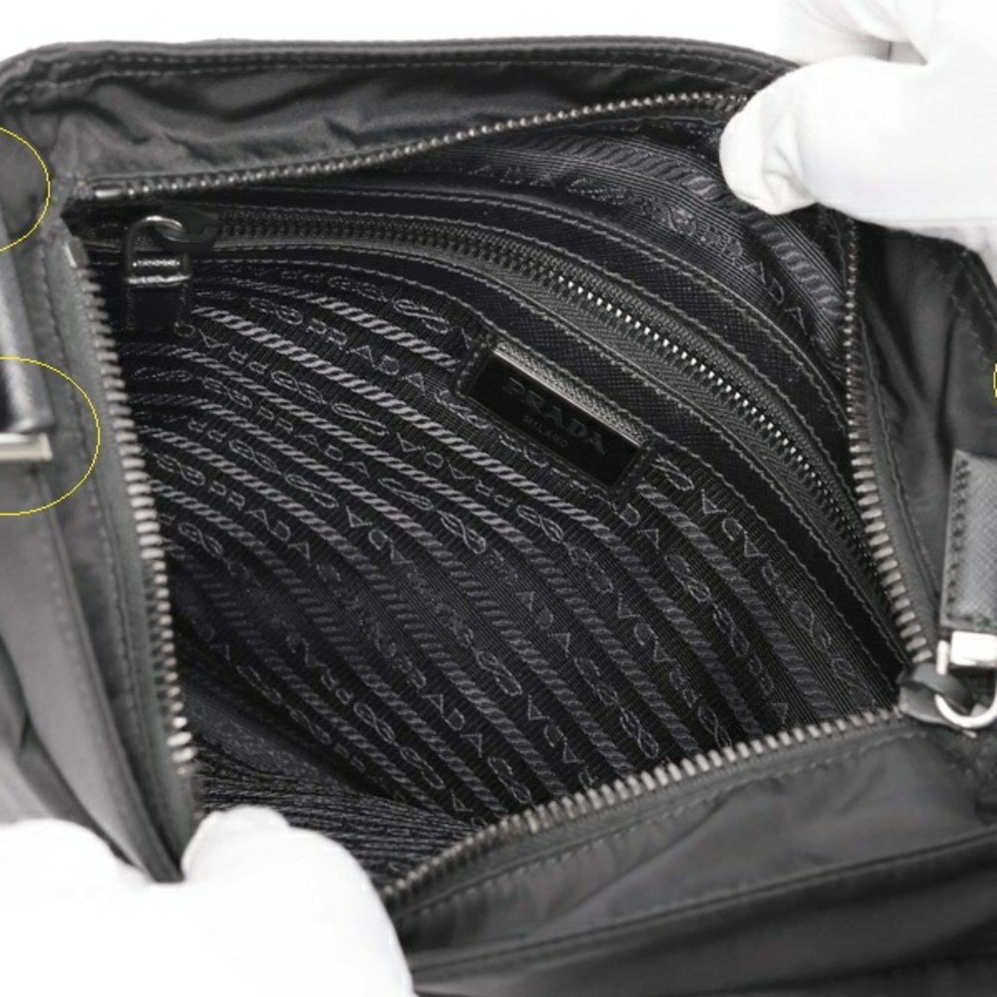 Prada Black Nylon Shoulder Bag (Pre-Owned)