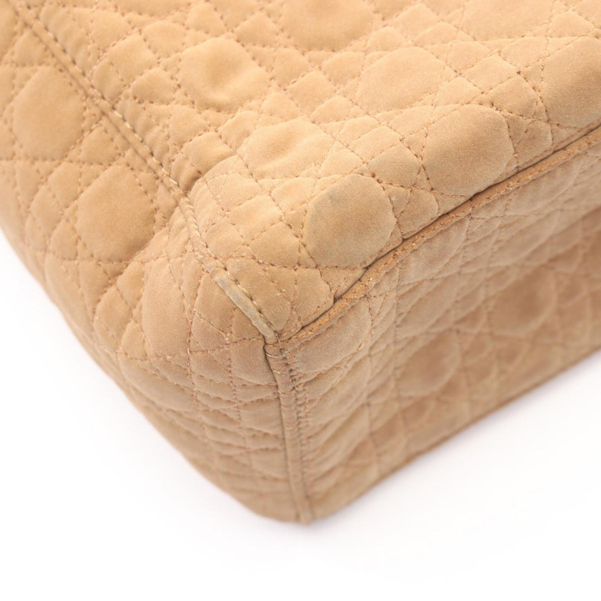 Christian Dior Beige Nylon Handbag Tote Bag (Pre-Owned)