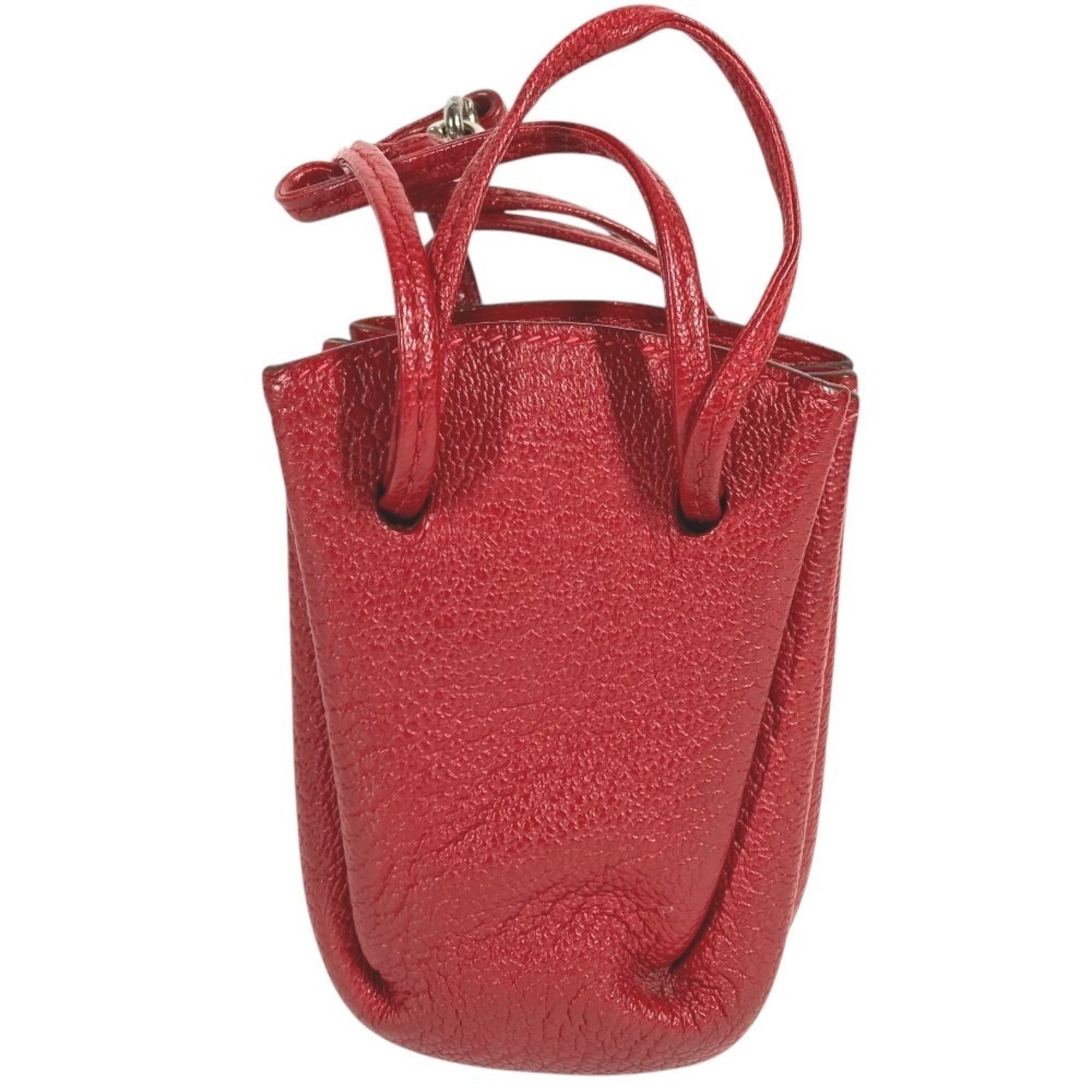 Hermes Vespa Red Color Leather Pouch (Pre-Owned)