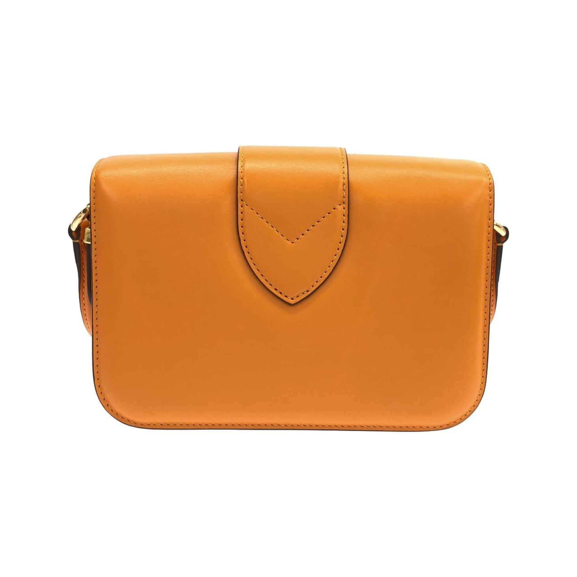Louis Vuitton Orange Leather Shoulder Bag (Pre-Owned)