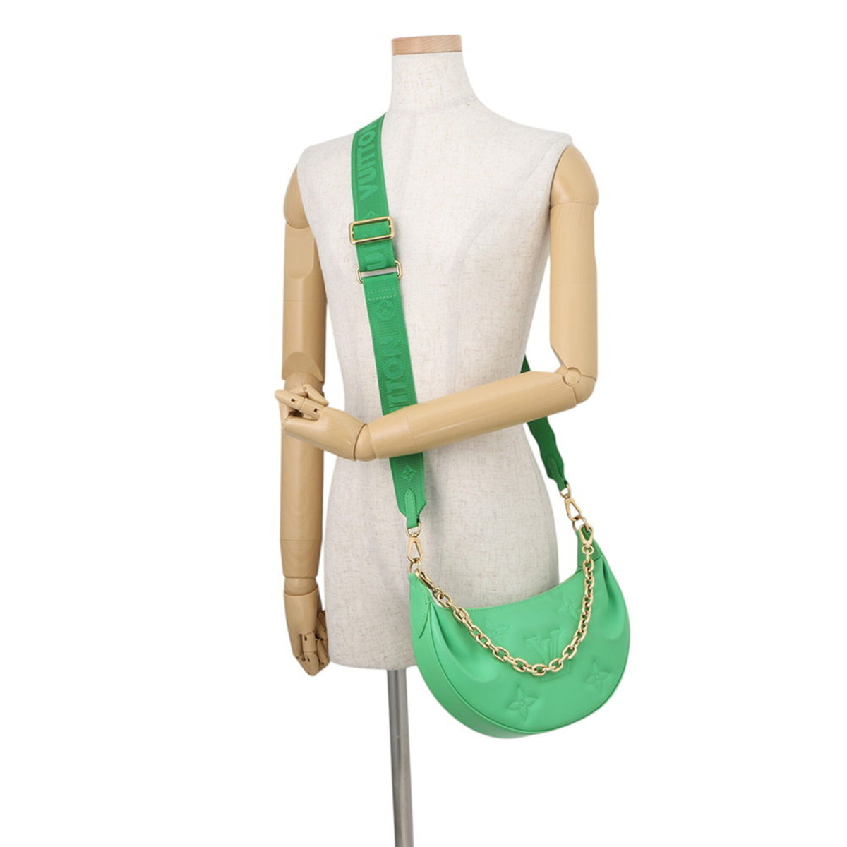 Louis Vuitton Green Monogram Monogram Handbag Shoulder Bag (Pre-Owned)