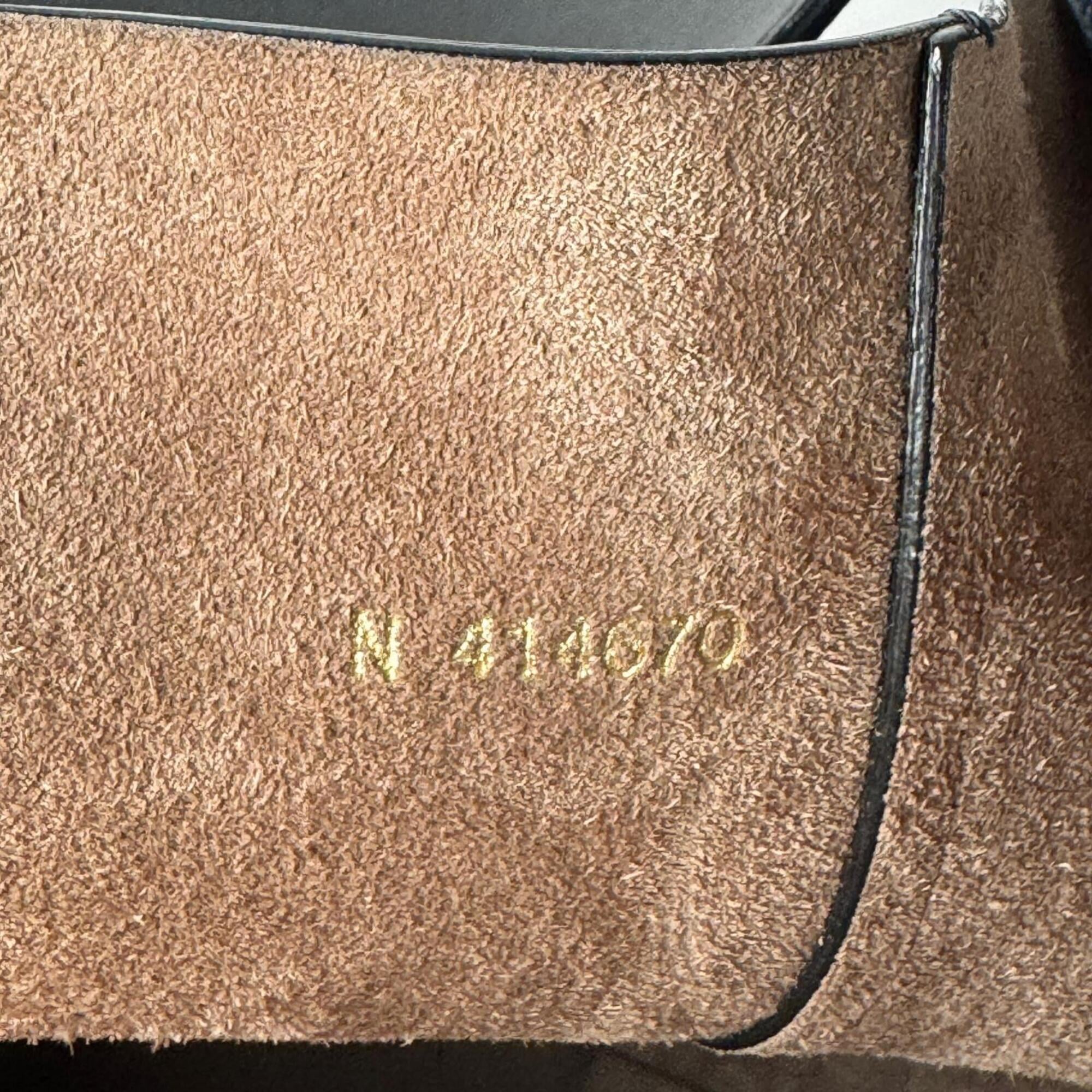 Valextra Navy Leather Pouch Tote Bag (Pre-Owned)