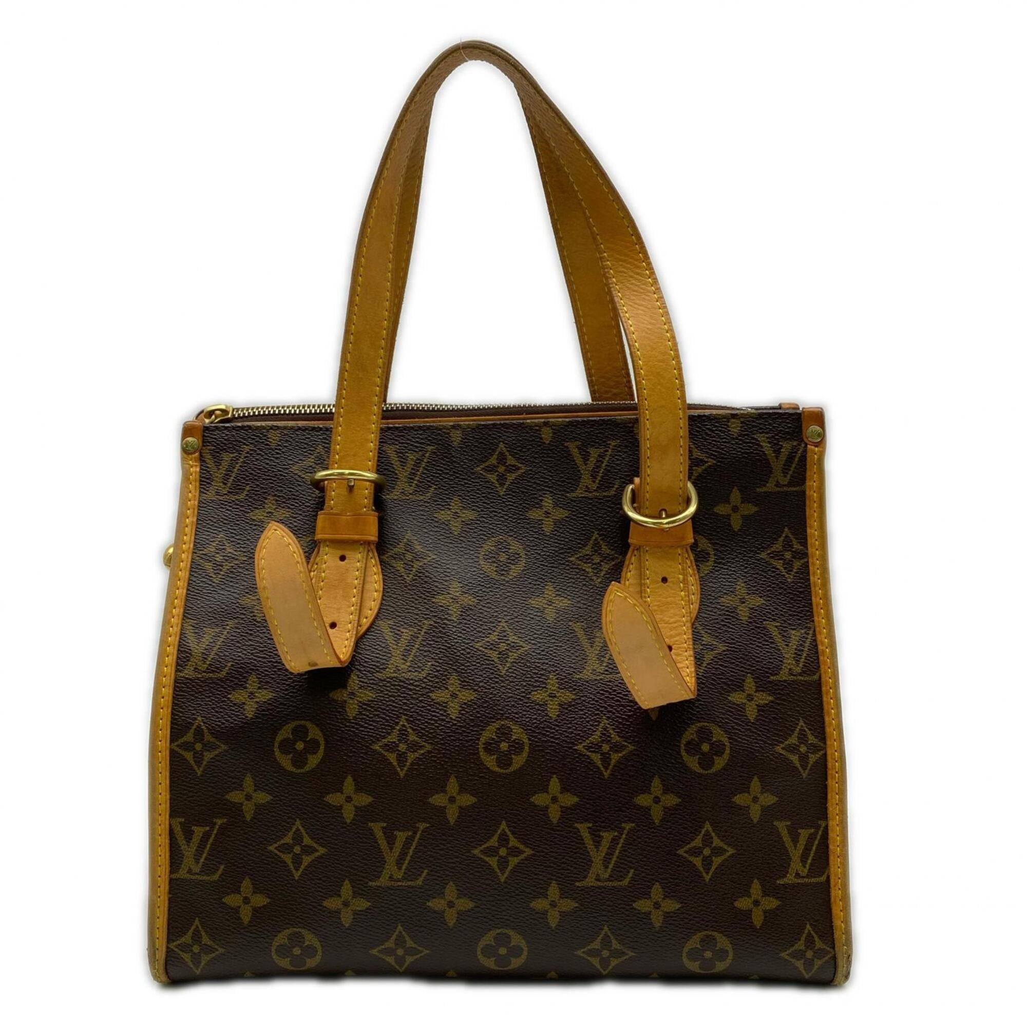 Louis Vuitton Monogram Brown Coated Canvas Leather Handbag (Pre-Owned)