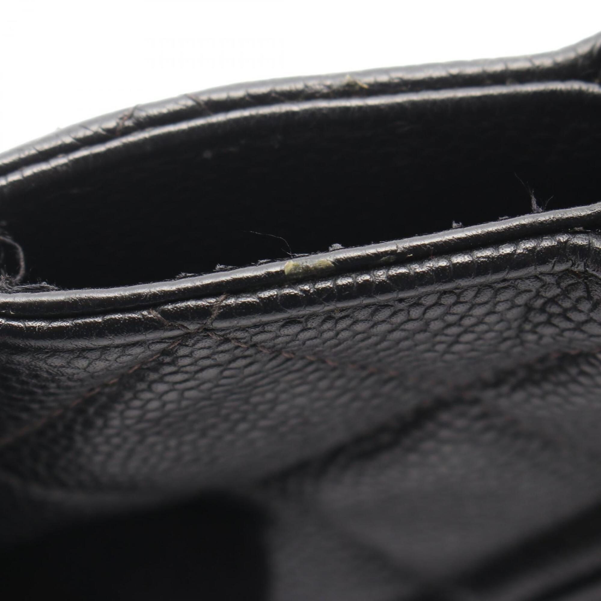 Chanel Black Grained Calfskin Handbag Tote Bag (Pre-Owned)