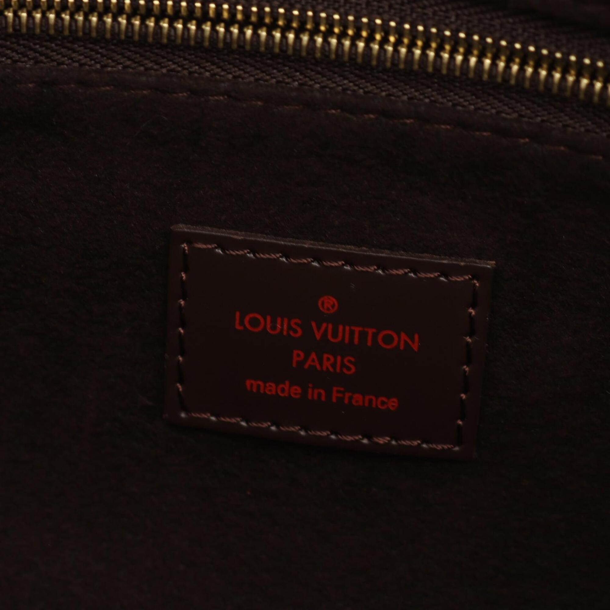 Louis Vuitton Brown Damier Canvas Coated Canvas Leather Handbag Shoulder Bag (Pre-Owned)