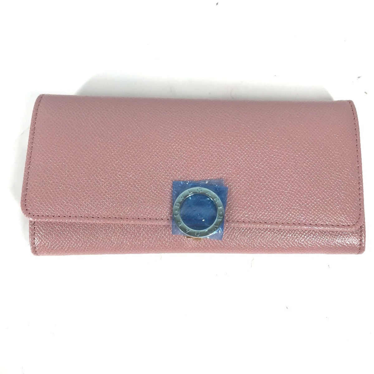 Bvlgari Pink Leather Long Wallet (Bi-Fold) (Pre-Owned)