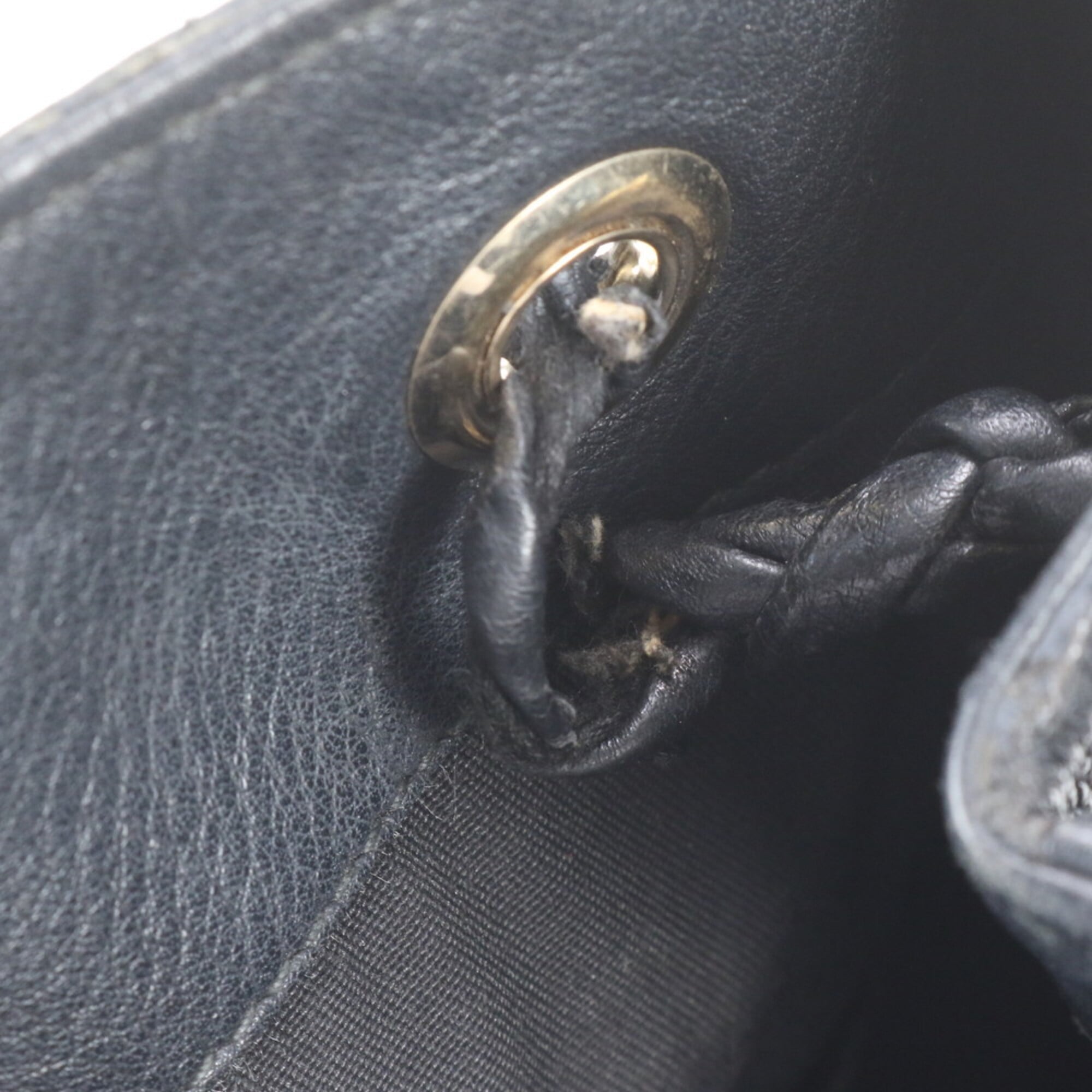 Gucci Black Leather Handbag Shoulder Bag Tote Bag (Pre-Owned)