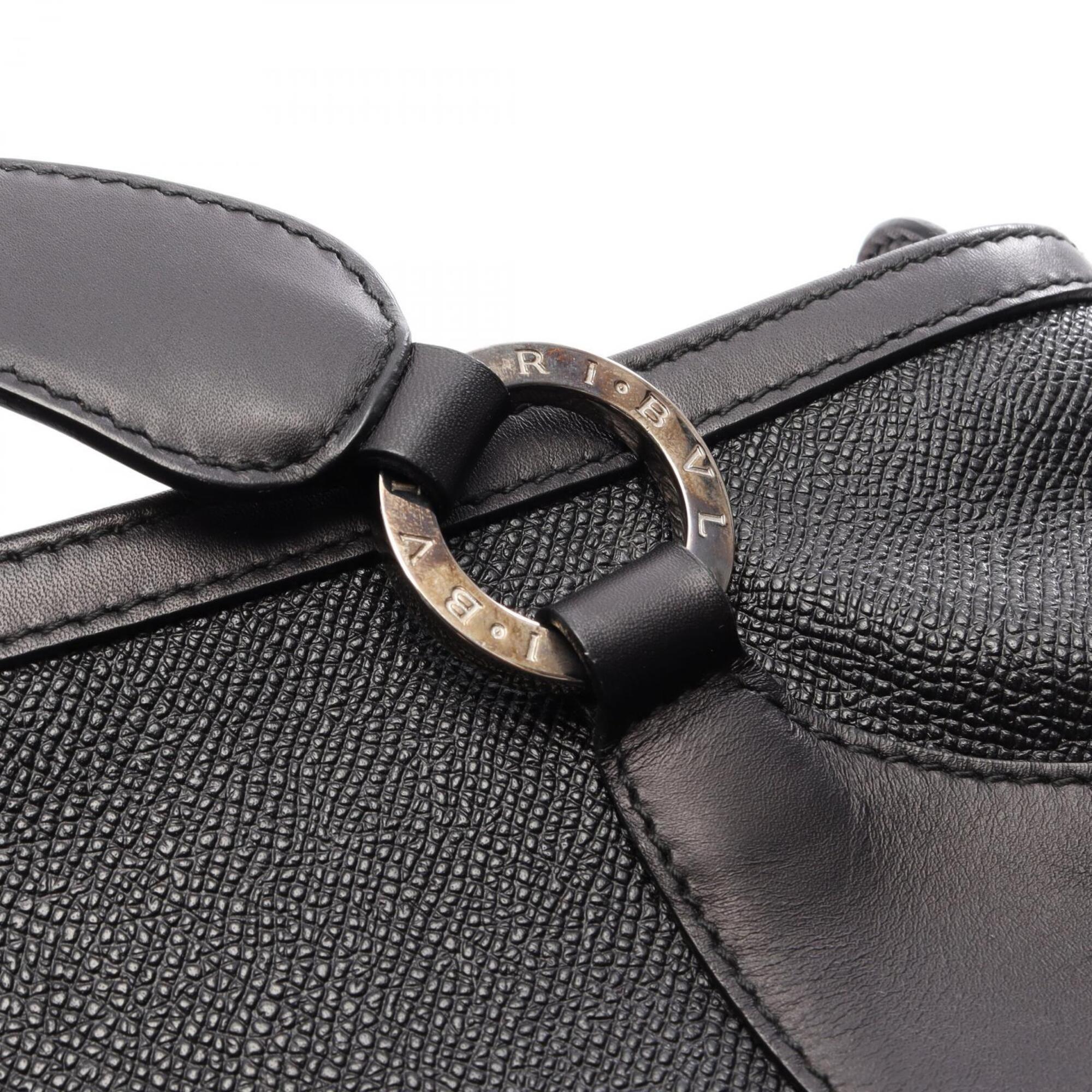Bvlgari Black Leather Handbag (Pre-Owned)