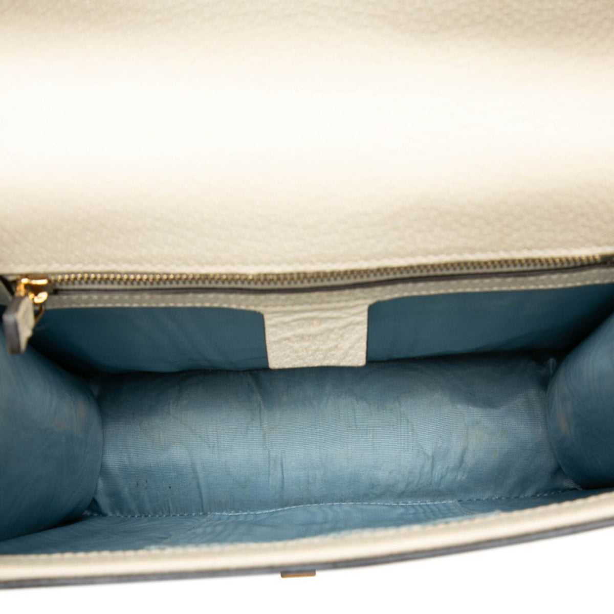 Gucci Ivory Leather Shoulder Bag (Pre-Owned)