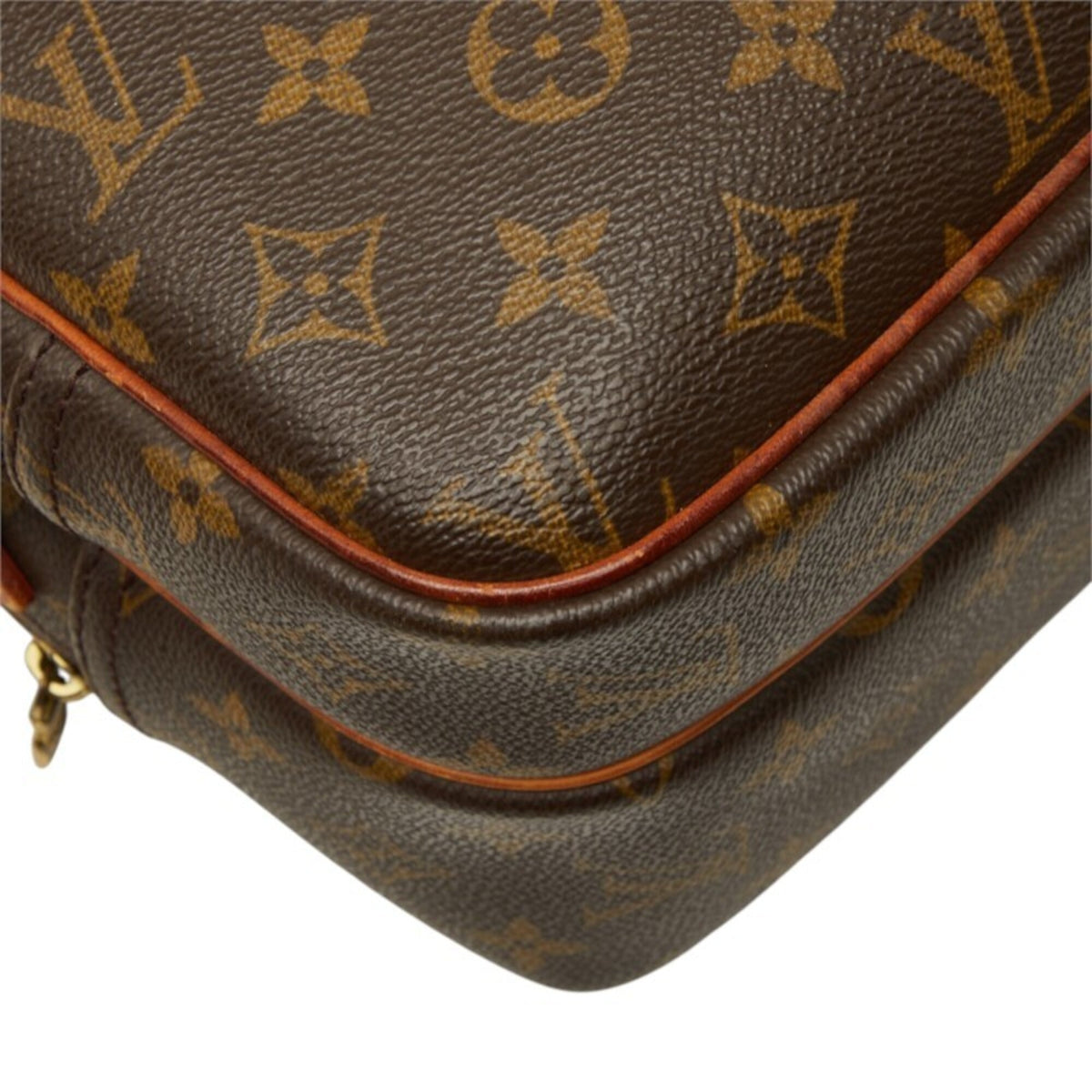 Louis Vuitton Brown Pvc Leather Shoulder Bag (Pre-Owned)