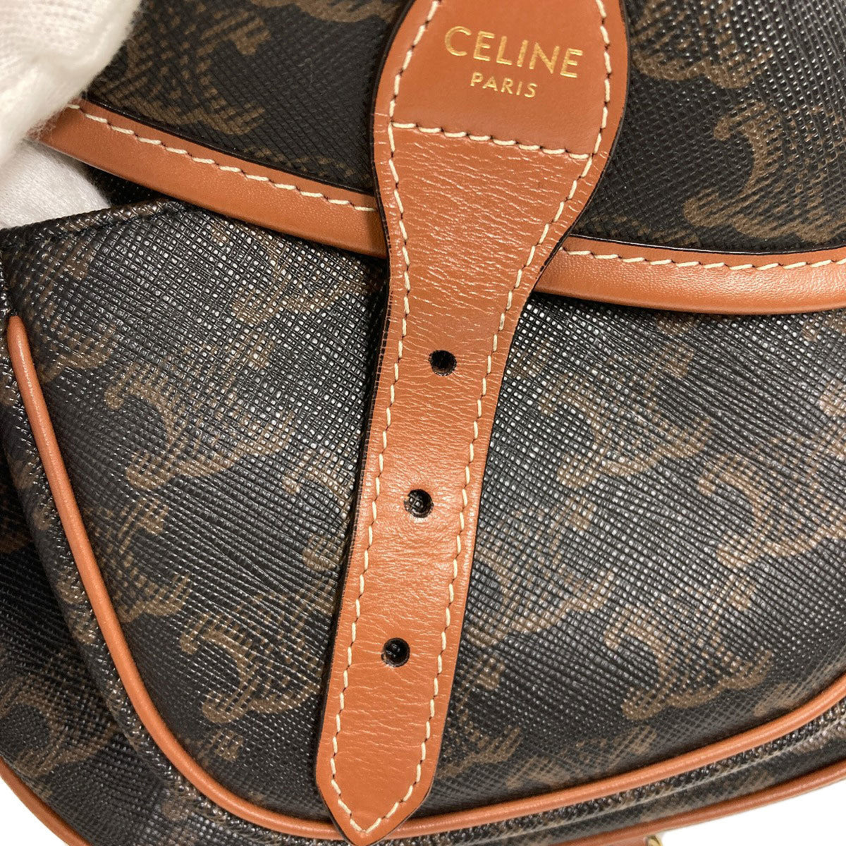 Celine Brown Pvc Shoulder Bag (Pre-Owned)