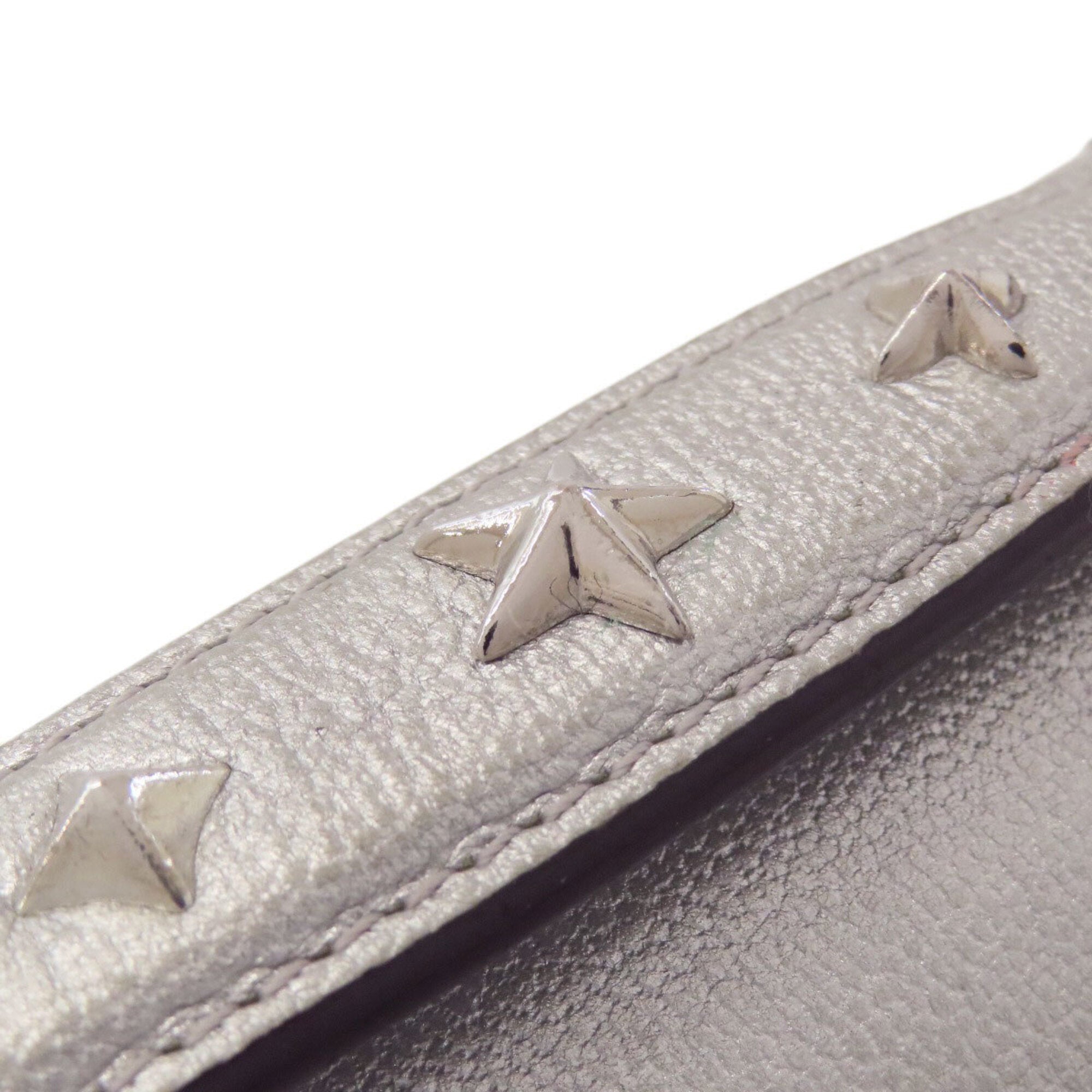 Louis Vuitton Silver Leather Shoulder Bag (Pre-Owned)