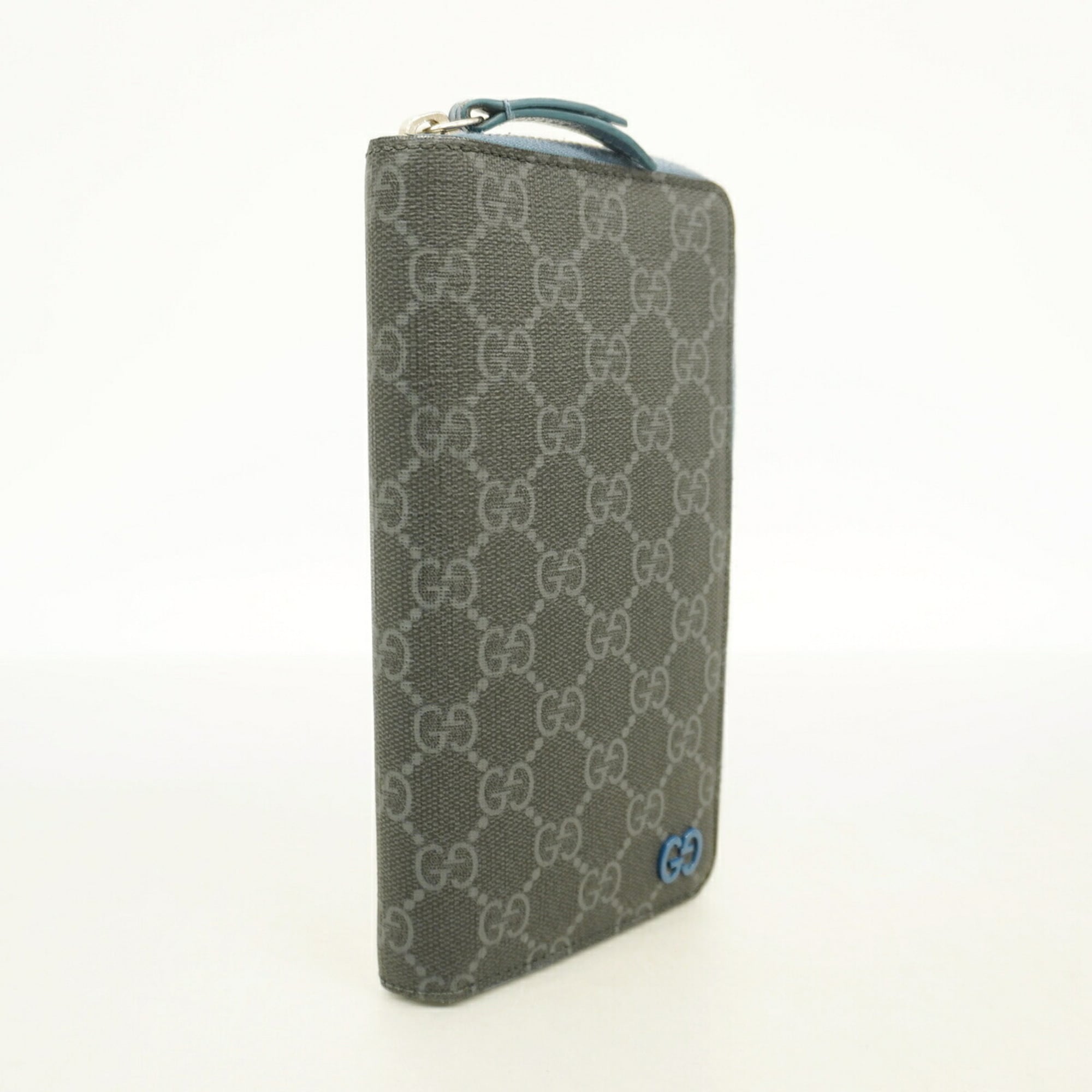 Gucci Black Blue Pvc Long Wallet (Bi-Fold) (Pre-Owned)