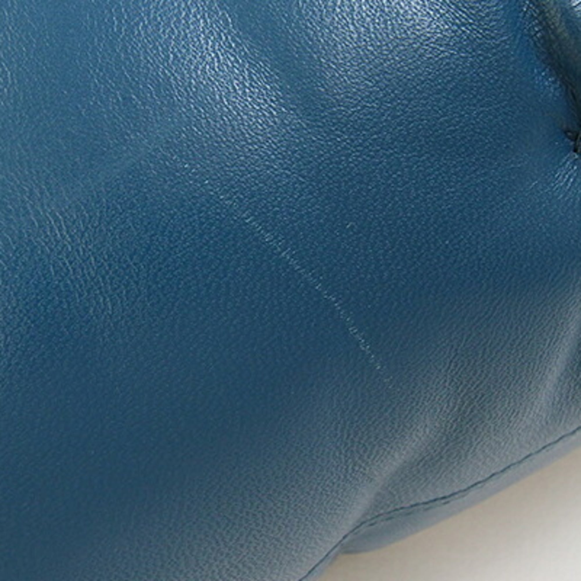Anya Hindmarch Blue Leather Handbag (Pre-Owned)