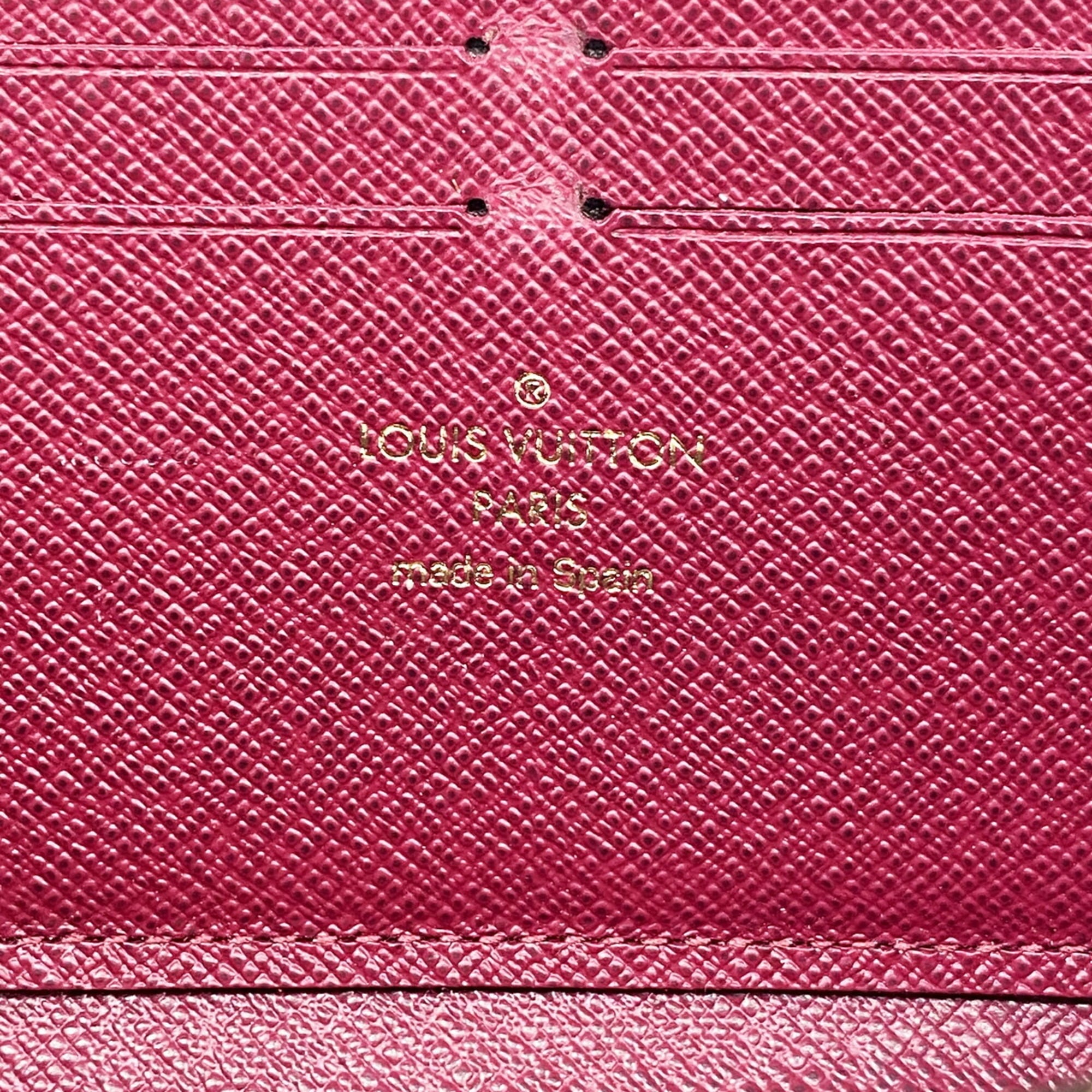Louis Vuitton Brown Fuchsia Long Wallet (Bi-Fold) (Pre-Owned)