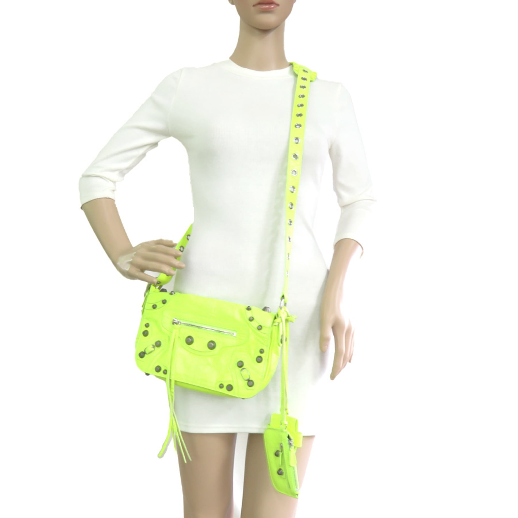 Balenciaga Yellow Leather Shoulder Bag (Pre-Owned)