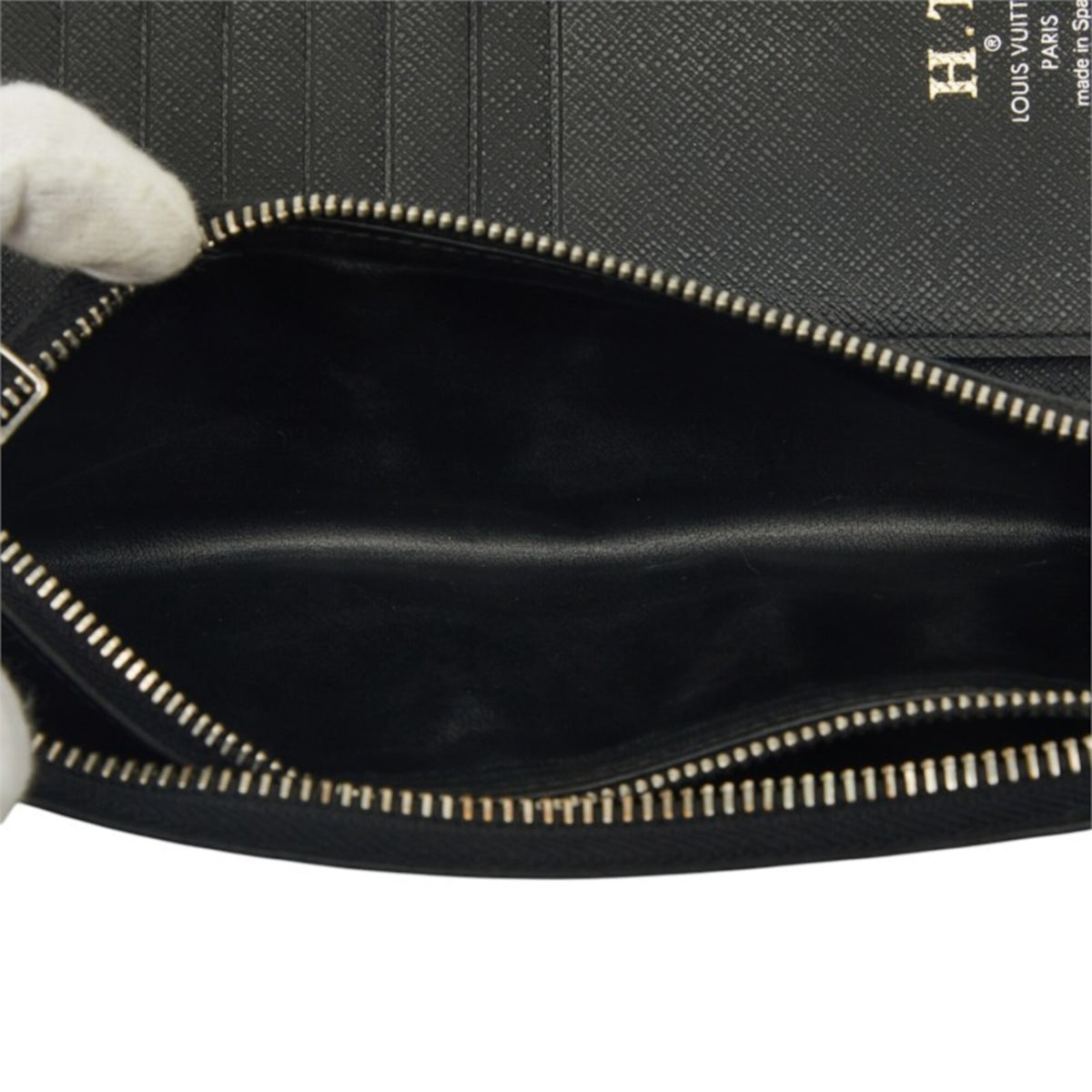 Louis Vuitton Black Noir Leather Coin Purse/Coin Case (Pre-Owned)