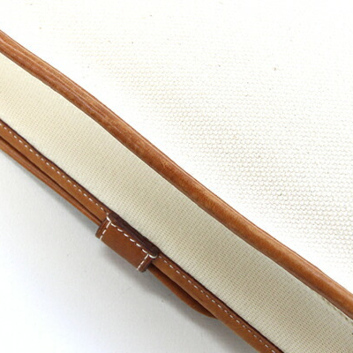 Hermes Buenaventura Brown Natural Leather Handbag Shoulder Bag (Pre-Owned)