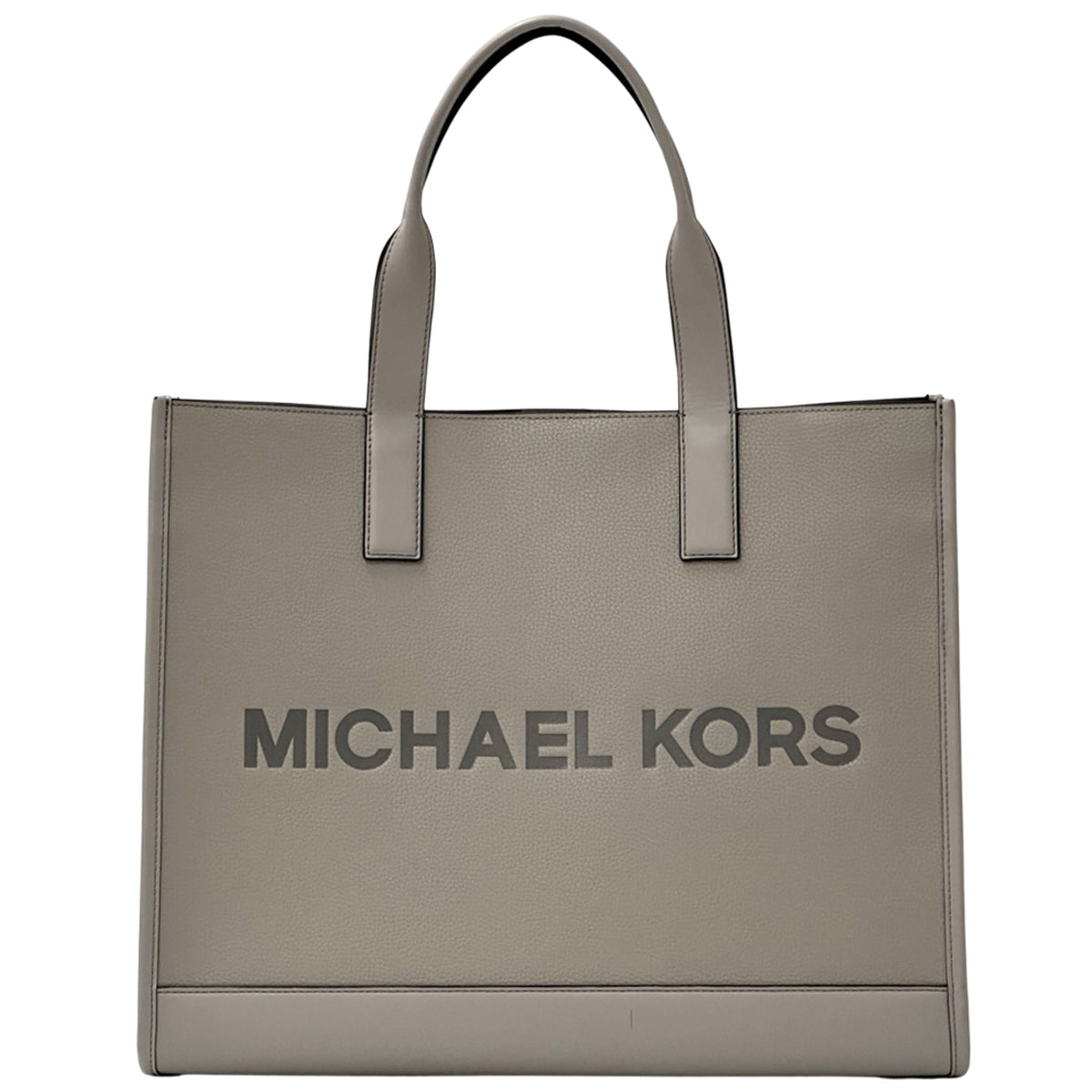 Michael Kors Gray Leather Handbag Tote Bag (Pre-Owned)