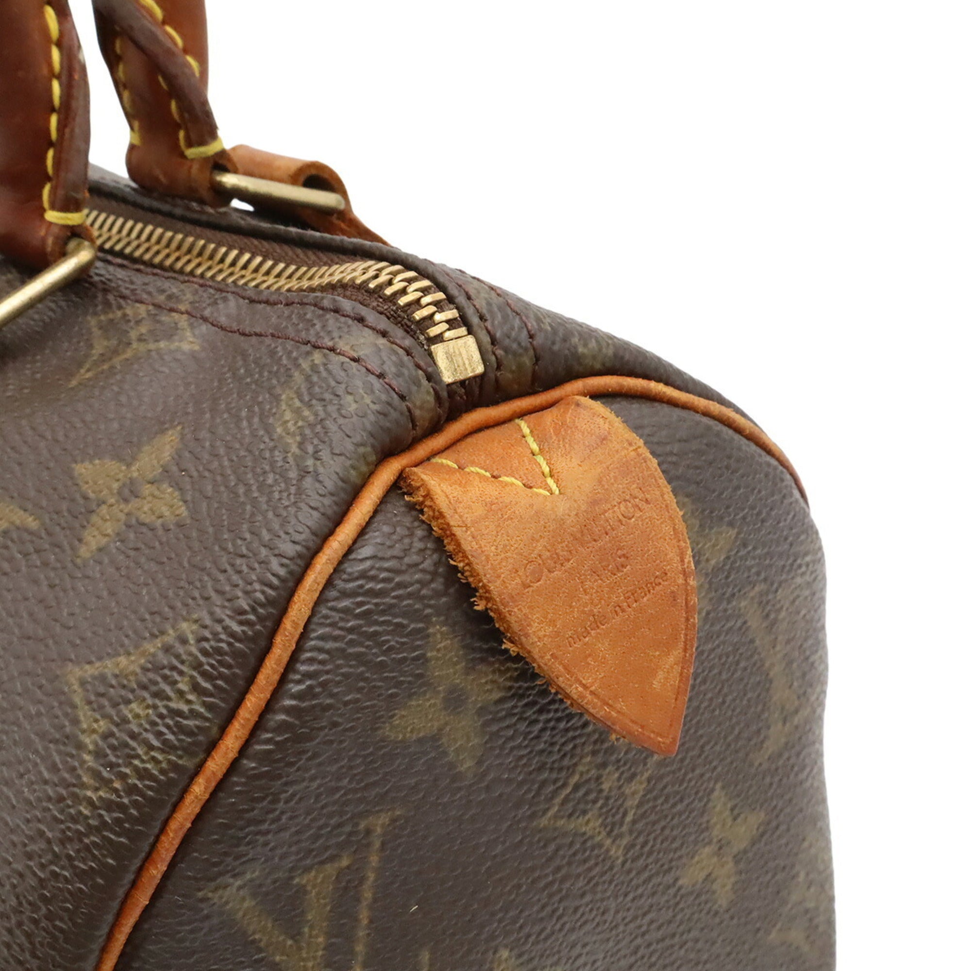 Louis Vuitton Brown White Monogram Handbag (Pre-Owned)
