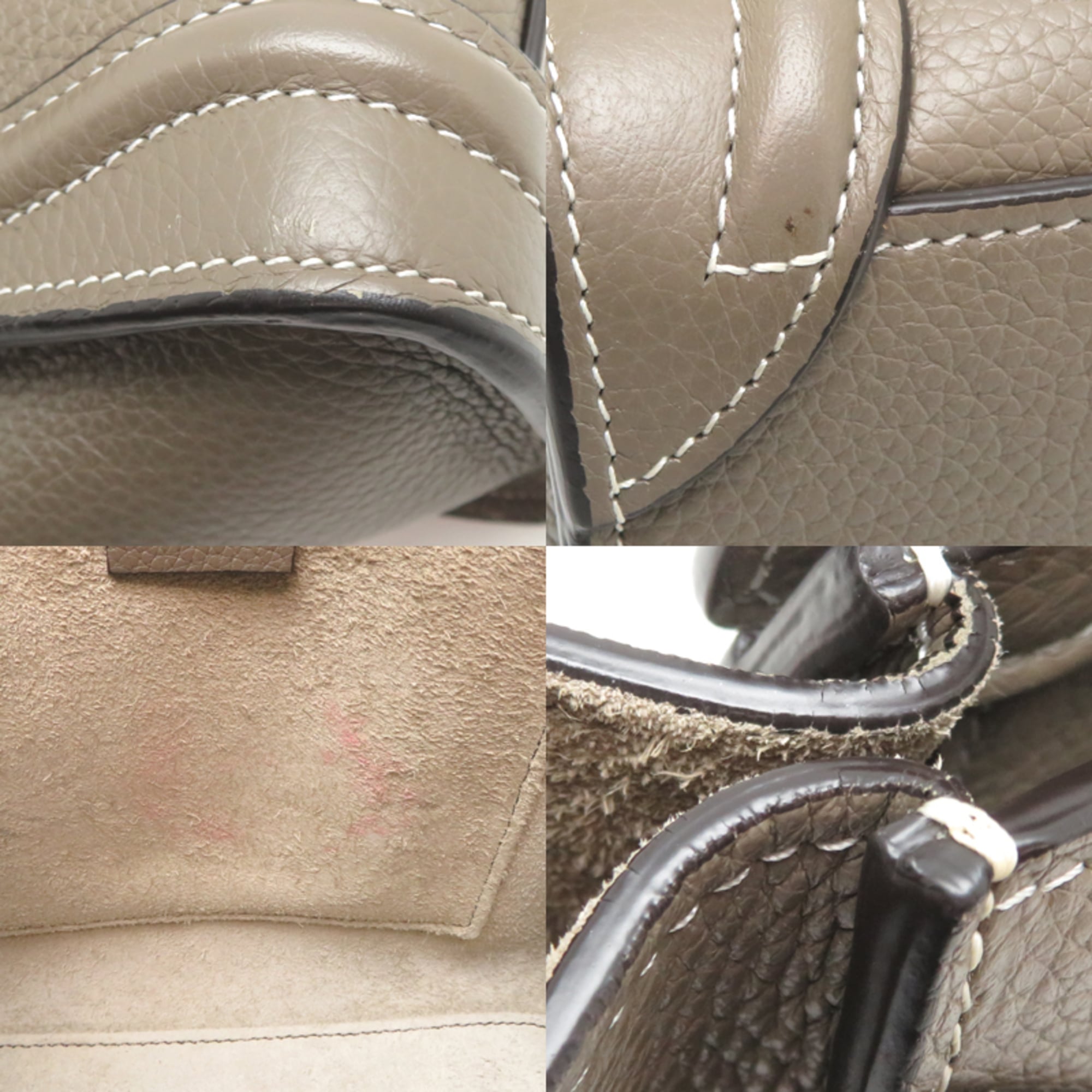 Celine Grayish Leather Handbag (Pre-Owned)