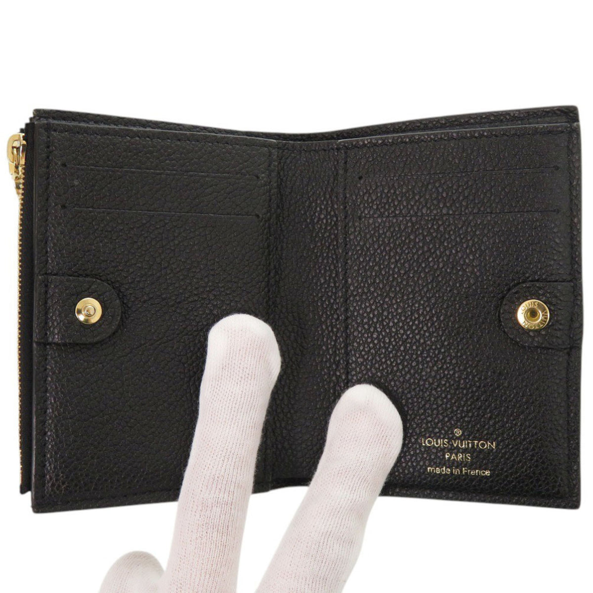 Louis Vuitton Black Noir Monogram Empreinte Wallet (Bi-Fold) (Pre-Owned)