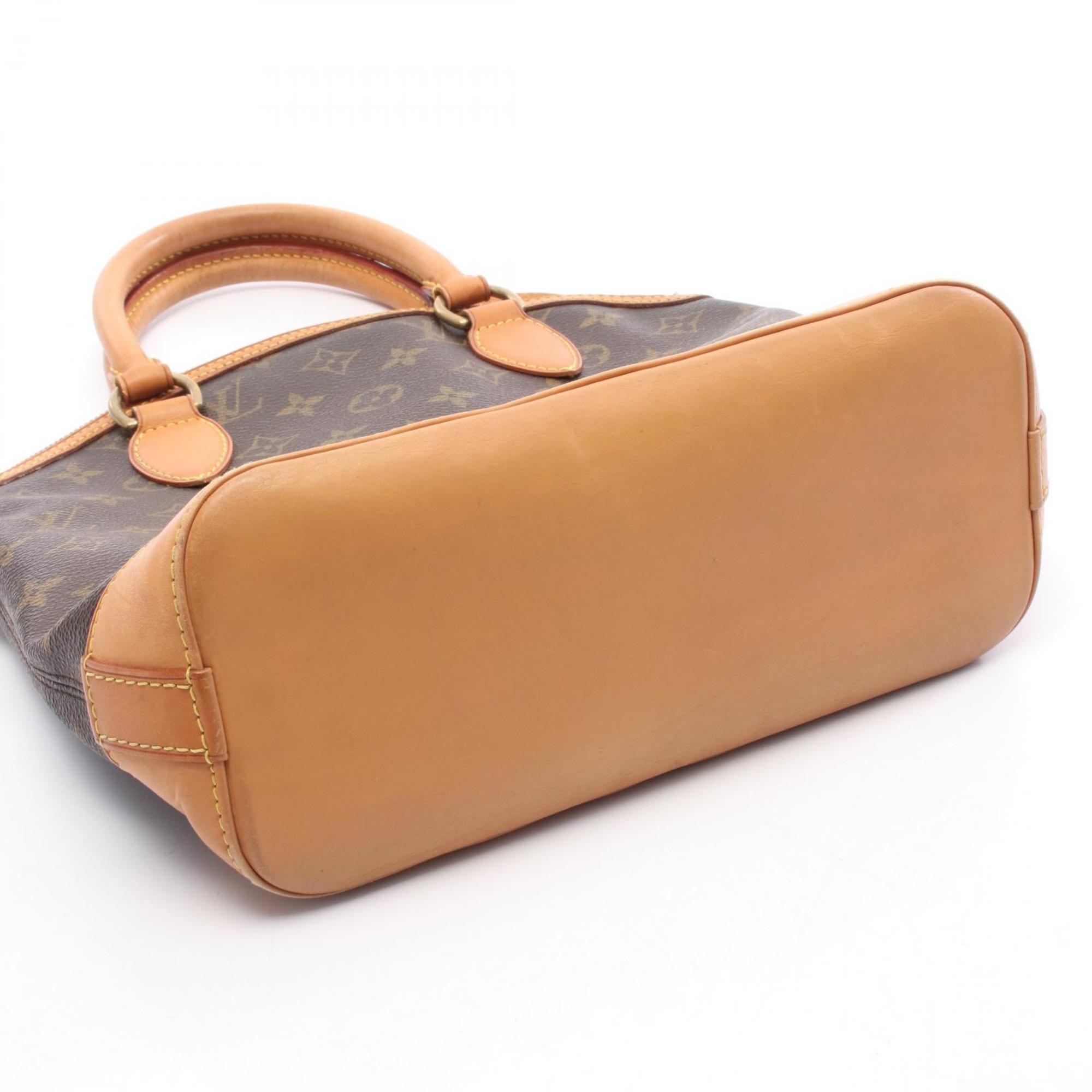 Louis Vuitton Brown Monogram Coated Canvas Leather Handbag (Pre-Owned)