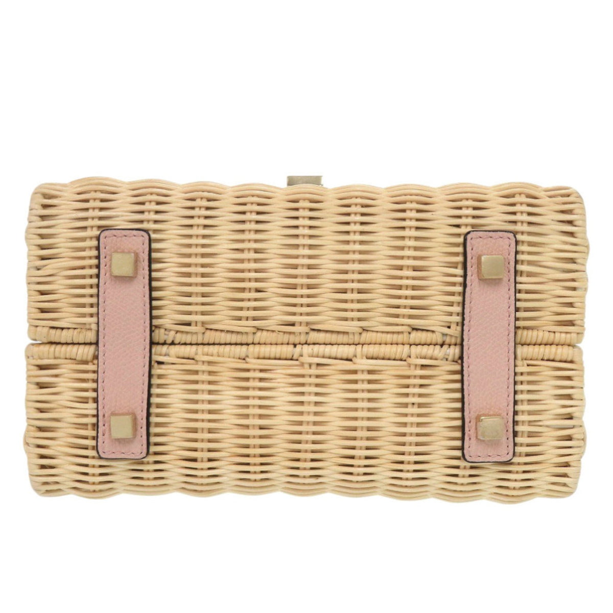Valextra Beige Pink Leather Handbag (Pre-Owned)