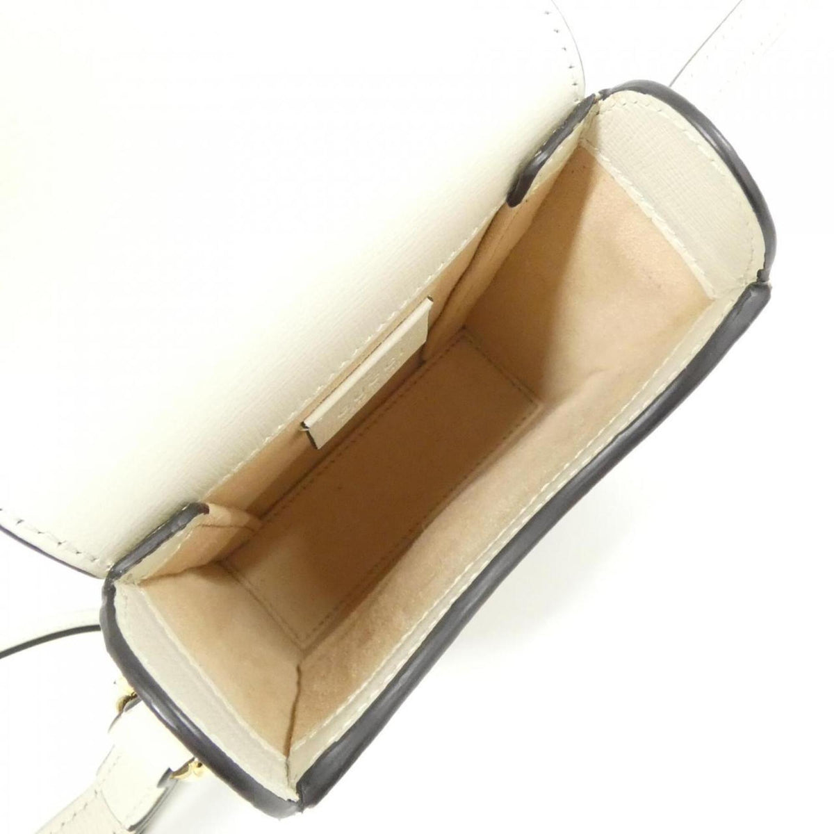Gucci Horsebit Beige White Gg Supreme Canvas Shoulder Bag (Pre-Owned)