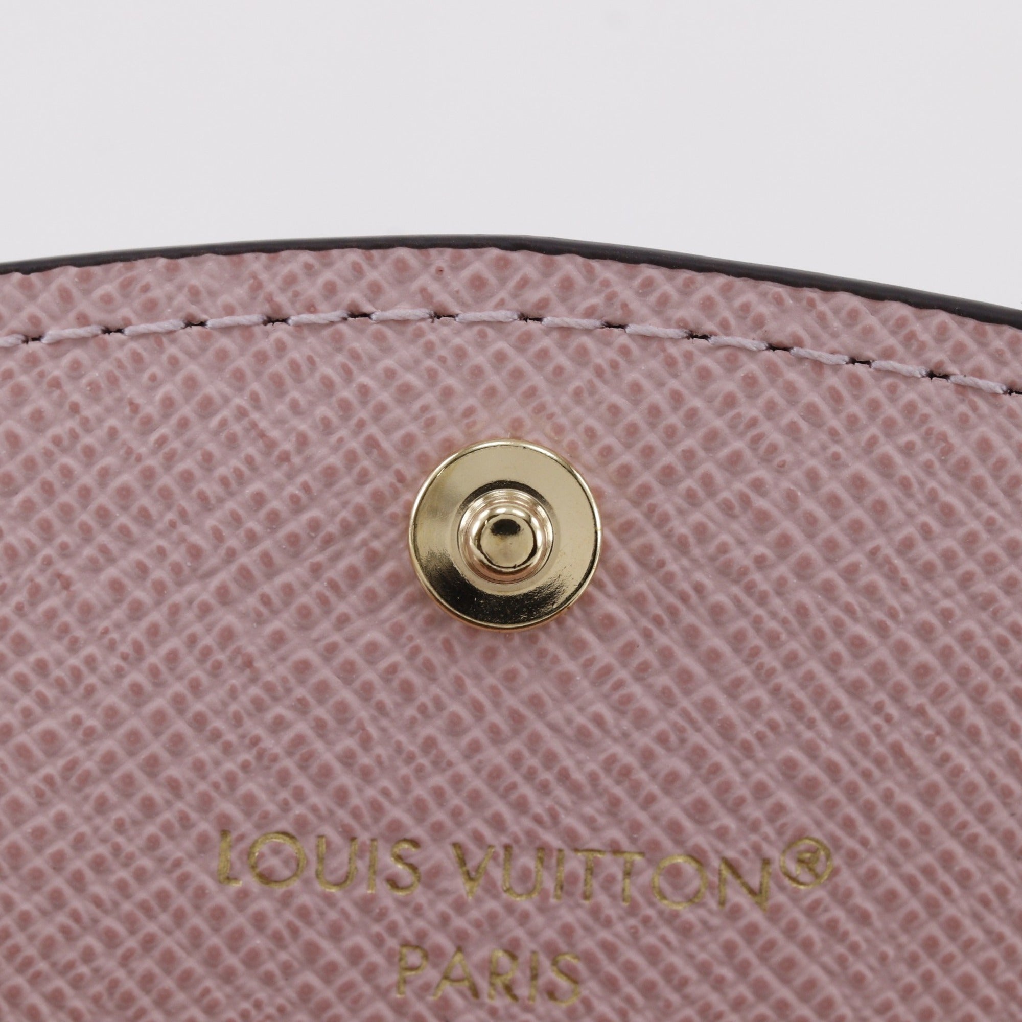 Louis Vuitton Brown Monogram Rose Ballerine Monogram Coin Purse/Coin Case (Pre-Owned)