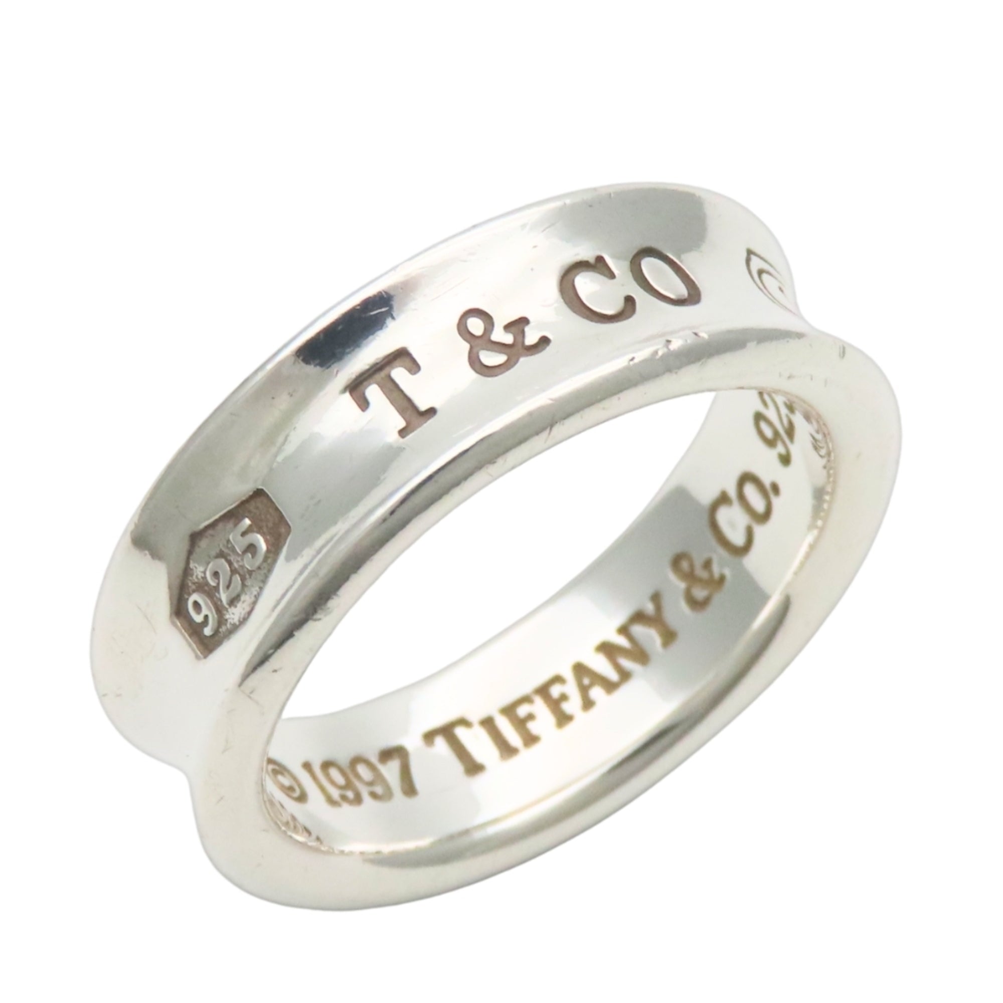 Tiffany Silver Silver 925 Band Ring (Pre-Owned)