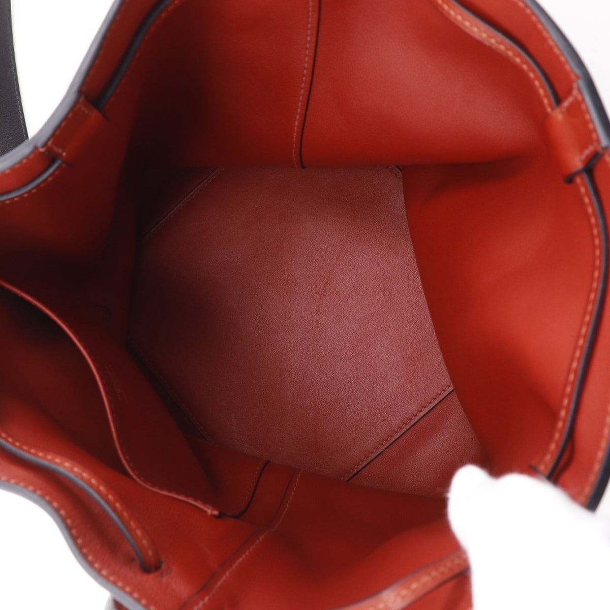 Hermes Red Color Leather Shoulder Bag (Pre-Owned)