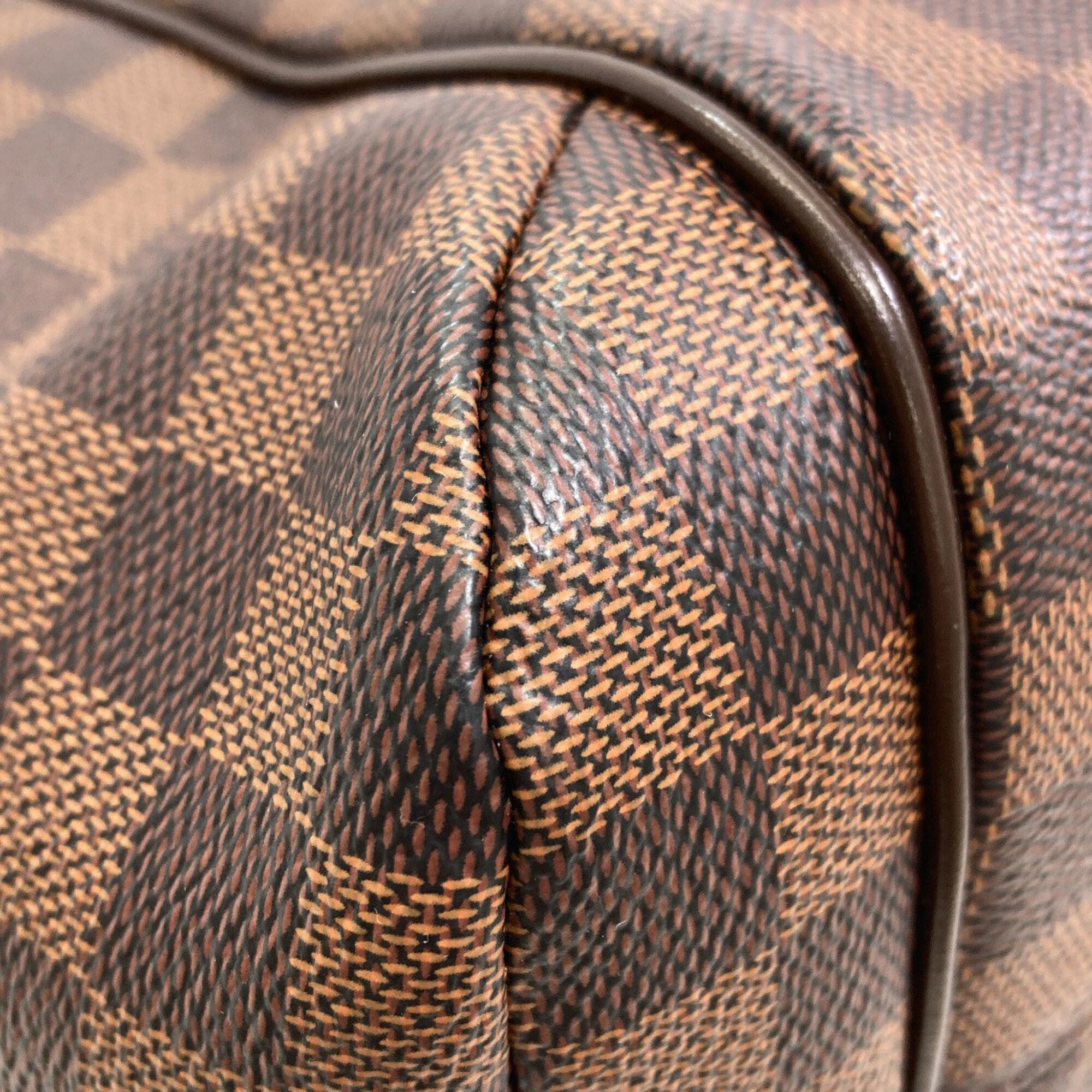 Louis Vuitton Damier Canvas Ebene Damier Canvas Tote Bag (Pre-Owned)