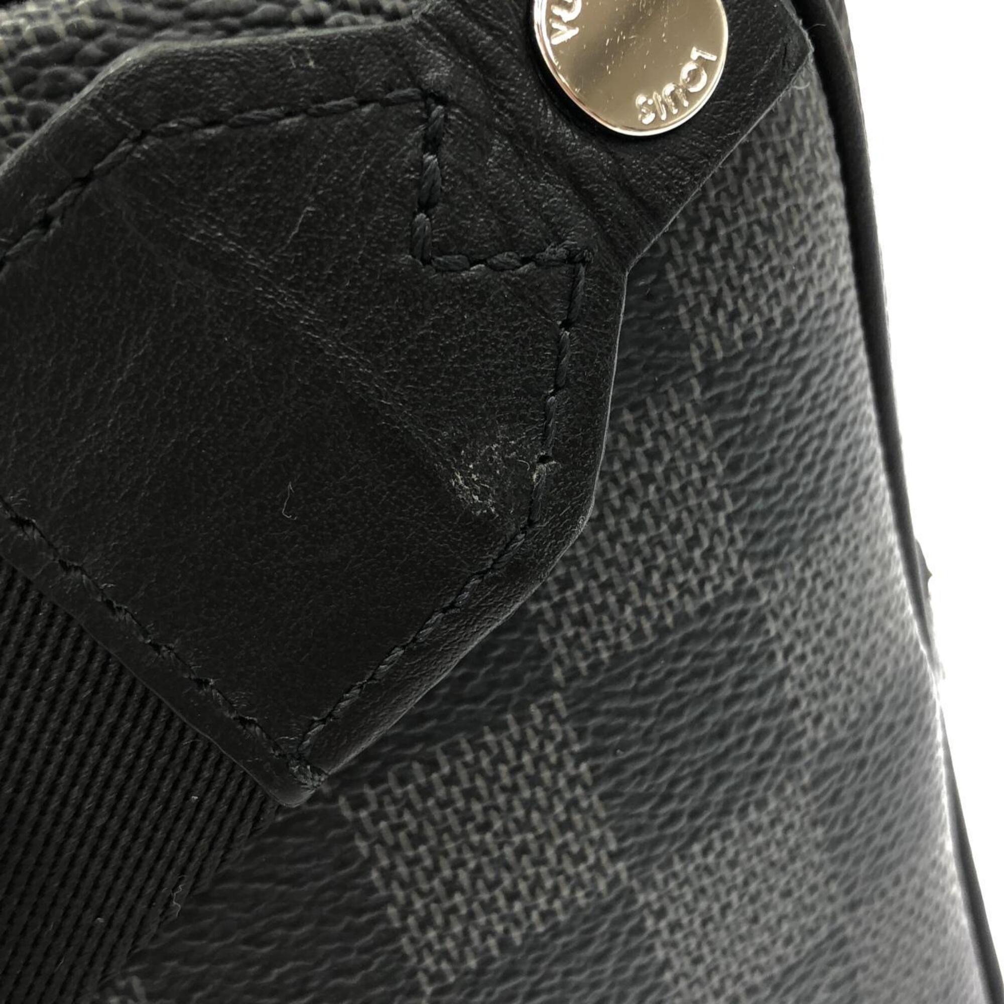 Louis Vuitton Graphite Coated Canvas Shoulder Bag (Pre-Owned)