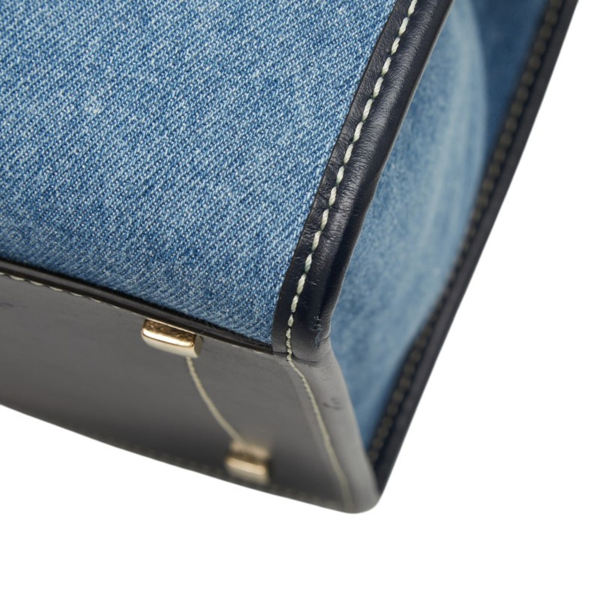 Jimmy Choo Blue Denim Handbag Tote Bag (Pre-Owned)