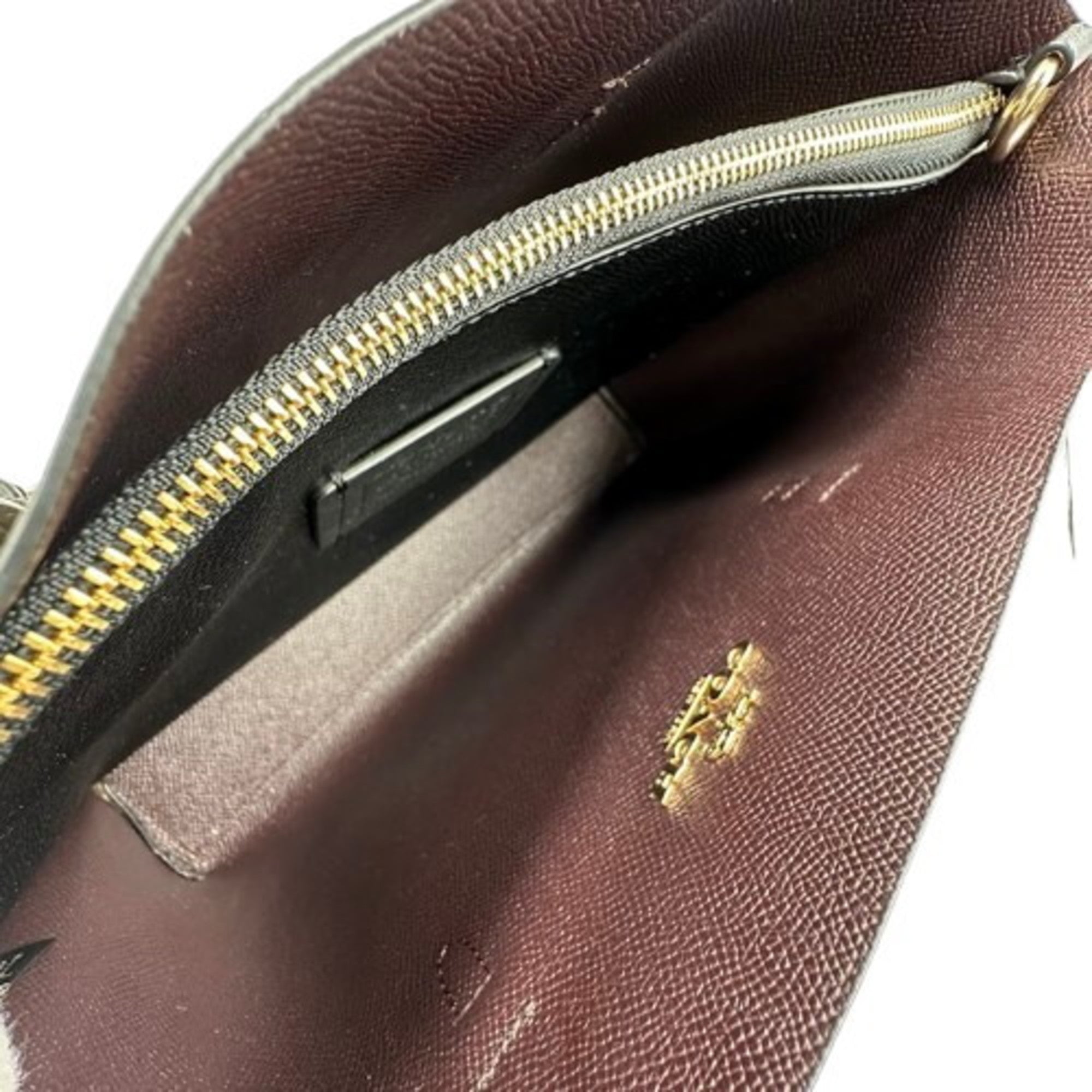 Coach Signature Brown Pvc Handbag (Pre-Owned)