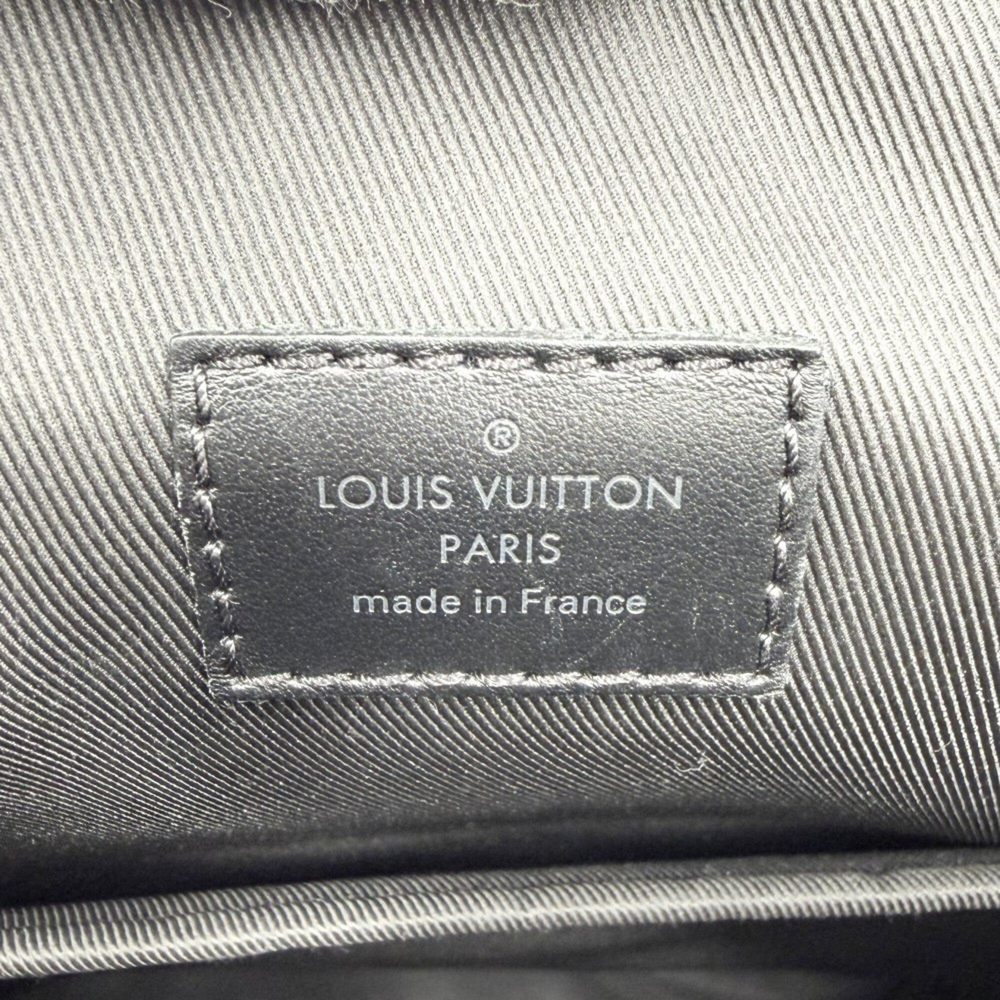 Louis Vuitton Black Leather Backpack (Pre-Owned)