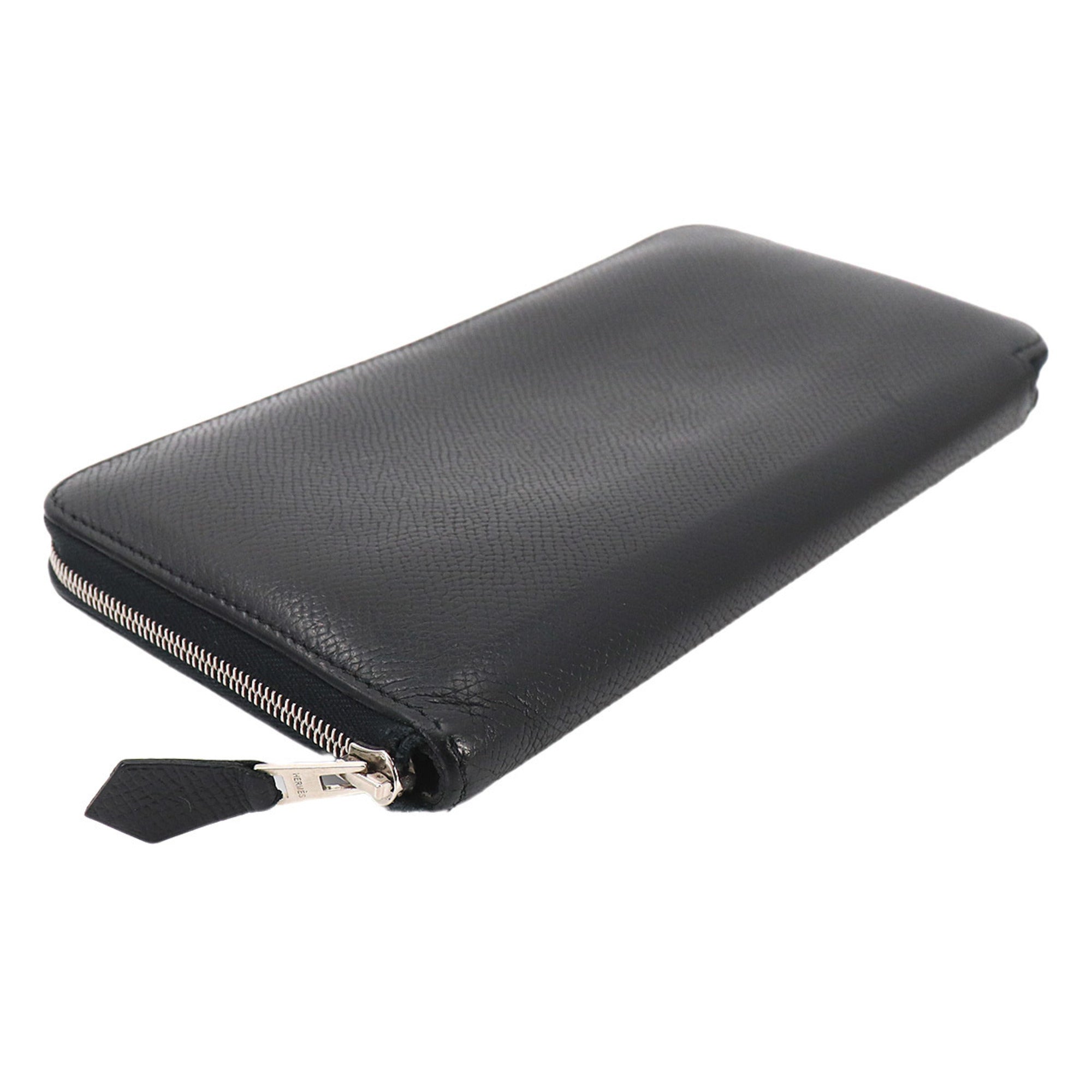Hermes Black Epsom Leather Long Wallet (Bi-Fold) (Pre-Owned)