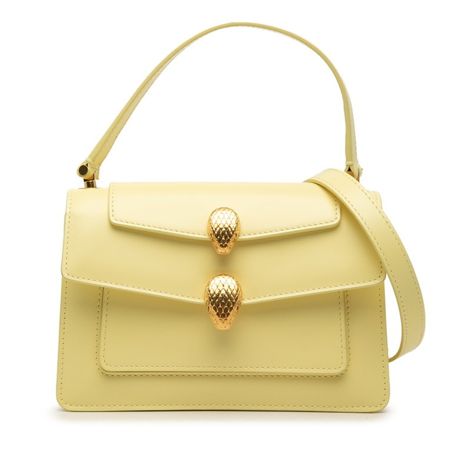 Bvlgari Yellow Leather Shoulder Bag (Pre-Owned)