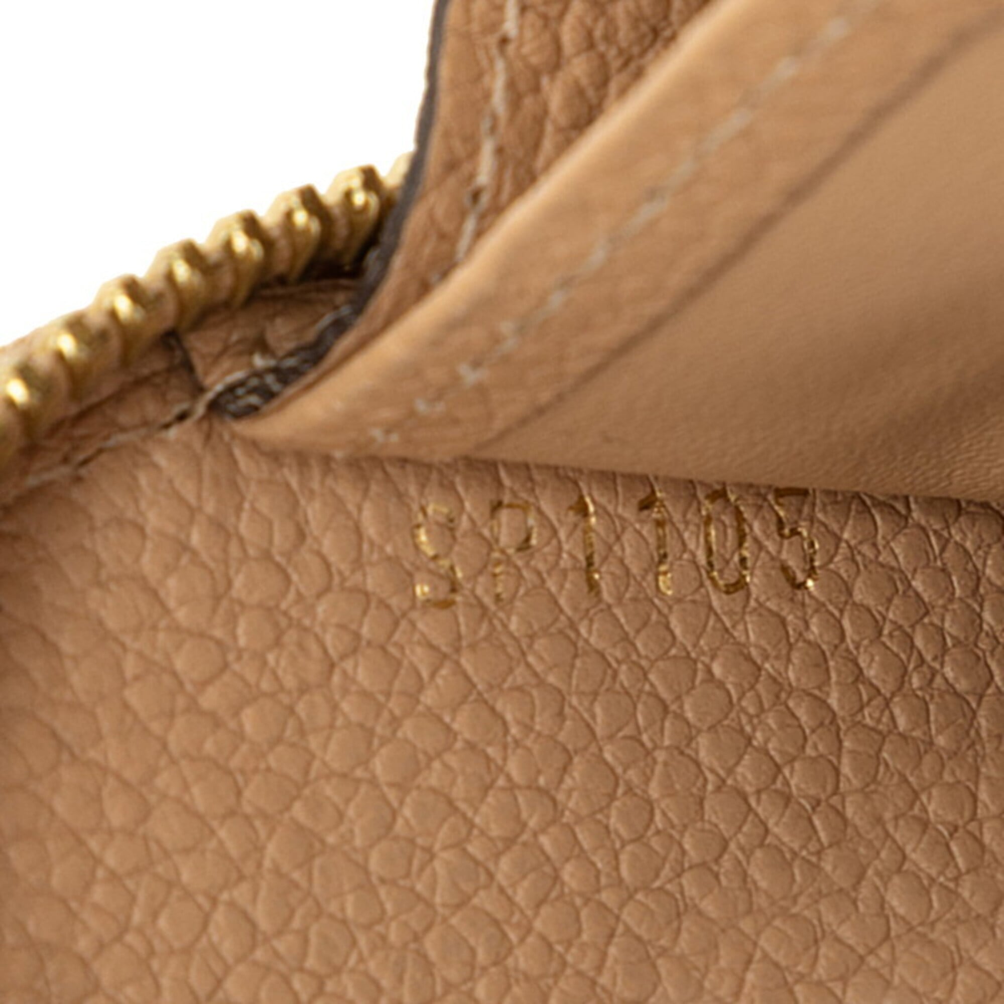 Louis Vuitton Monogram Empreinte Beige Leather Long Wallet (Bi-Fold) (Pre-Owned)