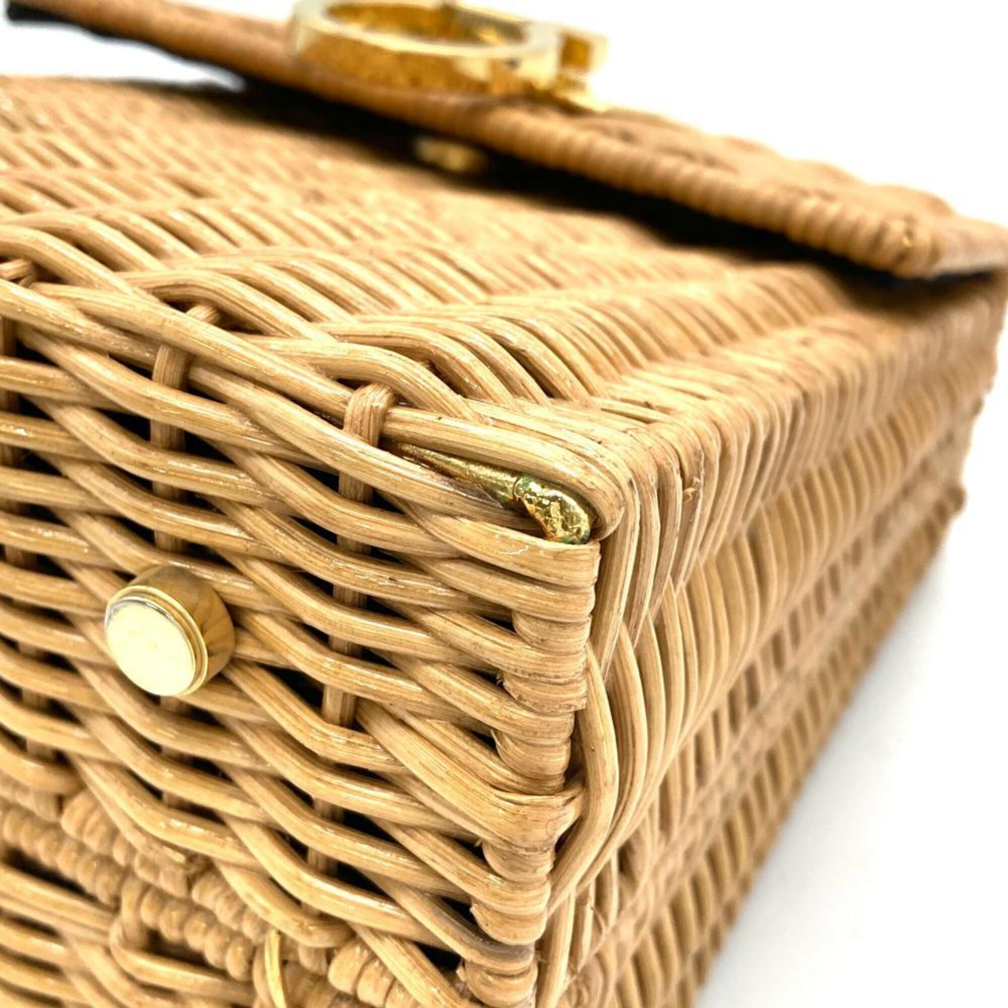 Salvatore Ferragamo Beige Wisteria Vine Handbag (Pre-Owned)